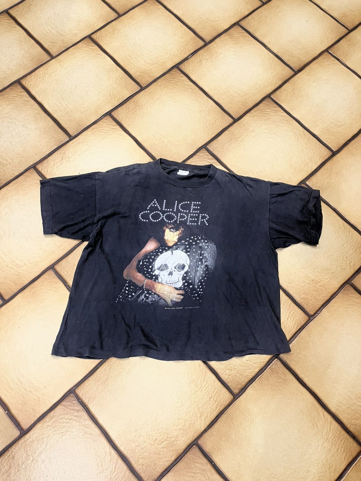 Band Tees × Vintage Vintage Alice Cooper Trash 1989 T-Shirt Size US XL / EU 56 / 4 - 1 Thumbnail