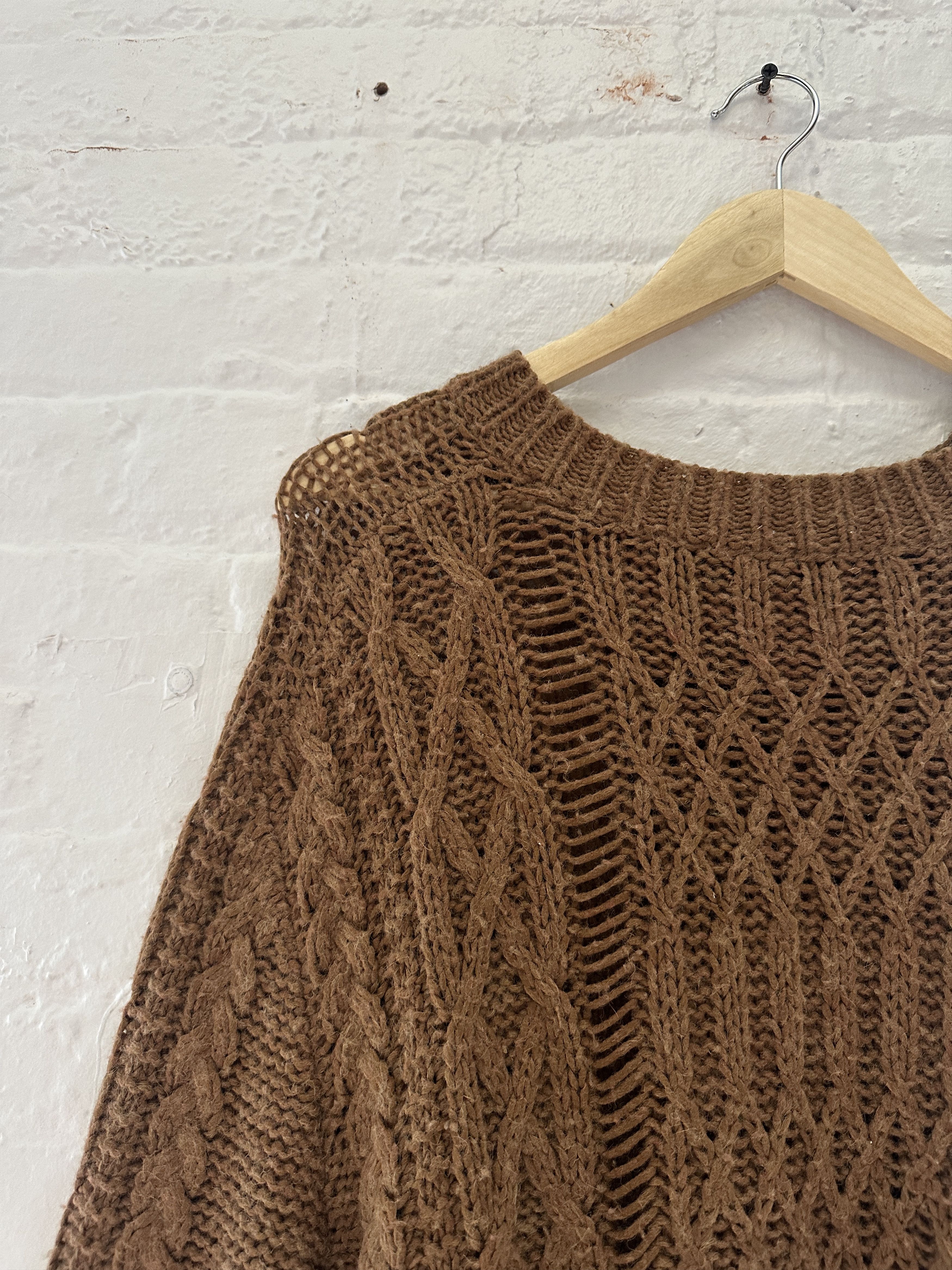 Maison Margiela Maison Margiela Oversized Cableknit Sweater Size US XXL / EU 58 / 5 - 2 Thumbnail