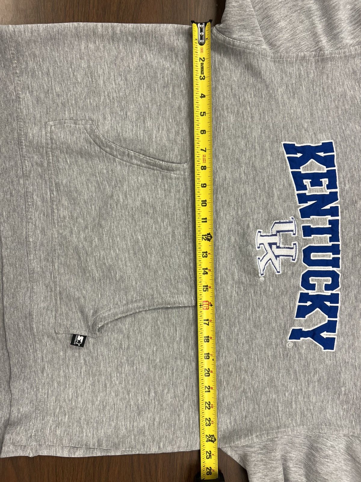 Starter × Vintage VTG Starter Kentucky Wildcats Grey Faded Hoodie Tag XL Size US XL / EU 56 / 4 - 5 Thumbnail