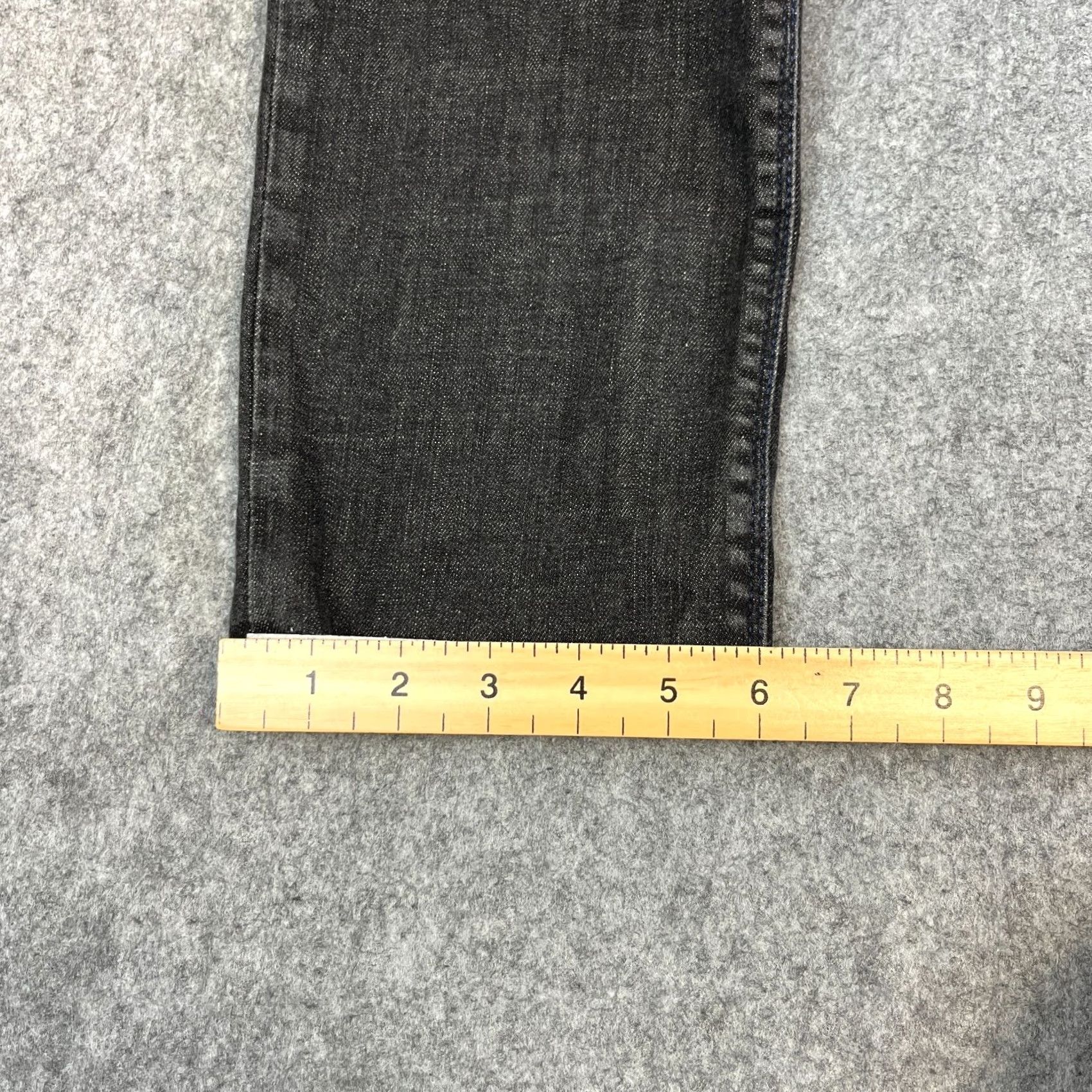 Vintage Armani Jeans Jeans Slim Tapered 32 Mens Dark Black Stretch Neppy GA Size US 32 / EU 48 - 3 Thumbnail