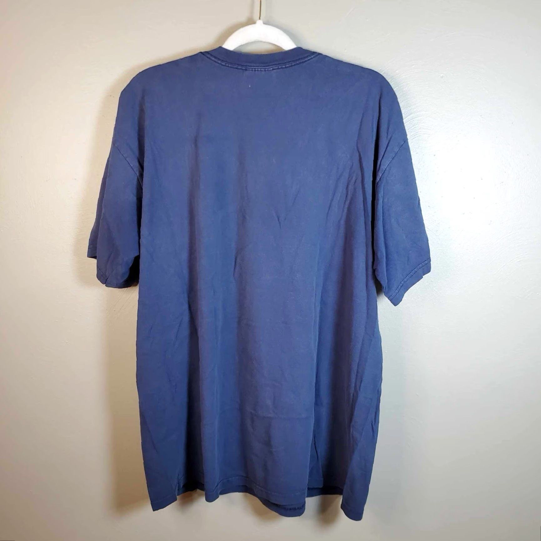 Nike VINTAGE Nike Pitt Panthers T Shirt Center Swoosh Grey Tag Large Pittsburgh L Blue Mens Sports Classic 90s Size US L / EU 52-54 / 3 - 7 Thumbnail