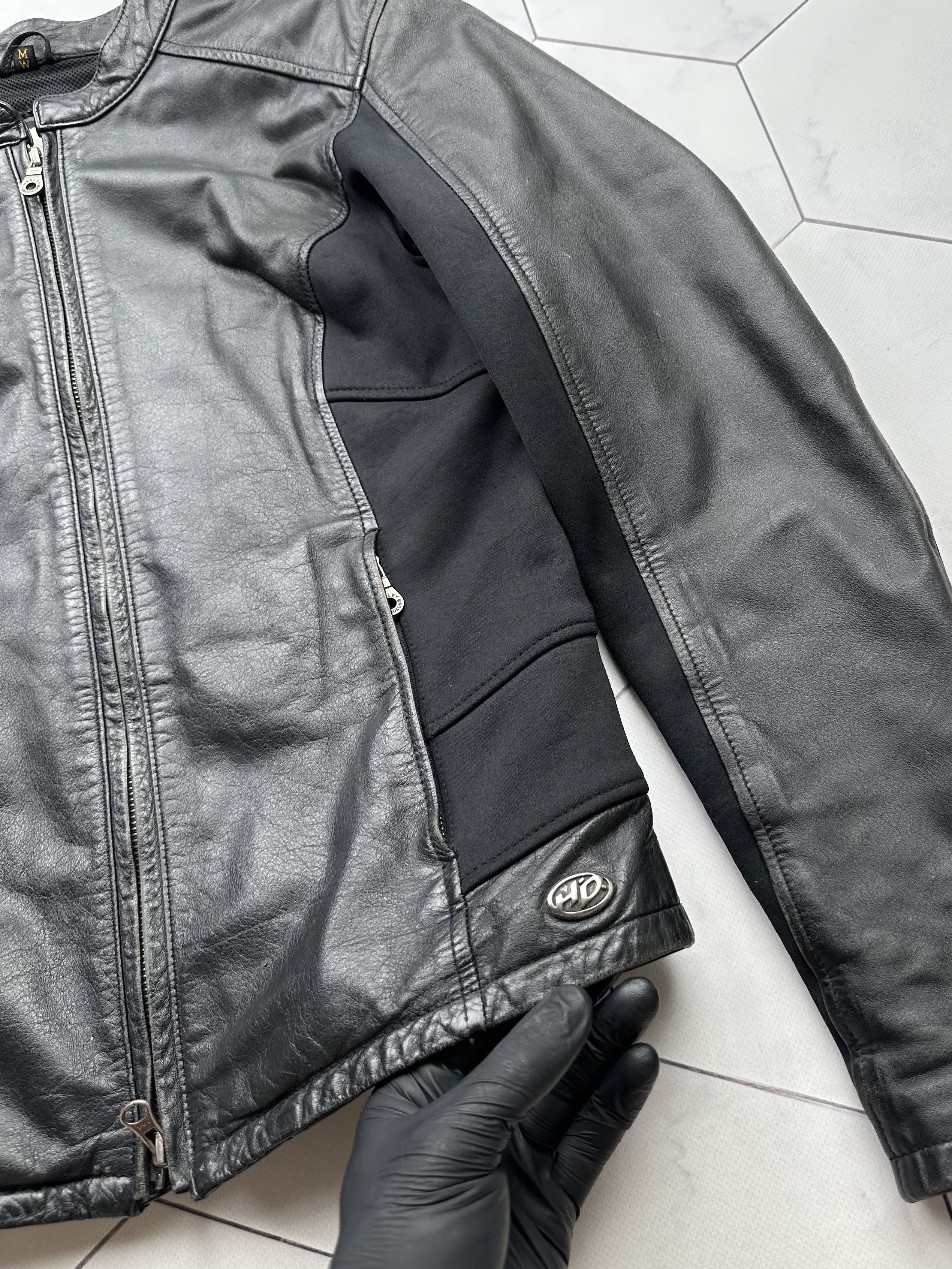 Harley Davidson Harley Davidson Vintage Leather Jacket (B228)E2 Size M / US 6-8 / IT 42-44 - 4 Thumbnail