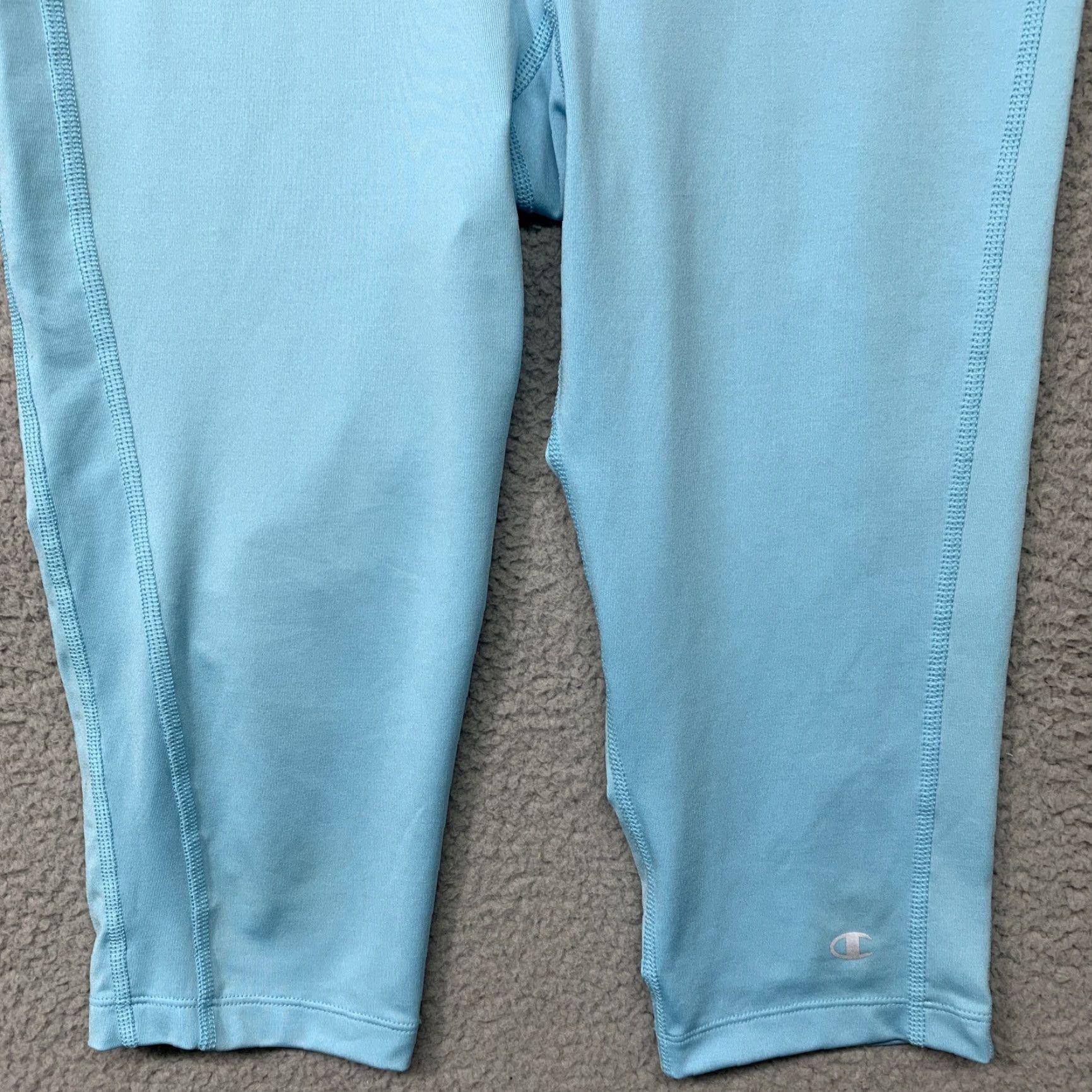 Champion Champion Women’s Power Train Flex Leggings Size M Mid-Calf Activewear Pants Aqua Size 32" / US 10 / IT 46 - 3 Thumbnail