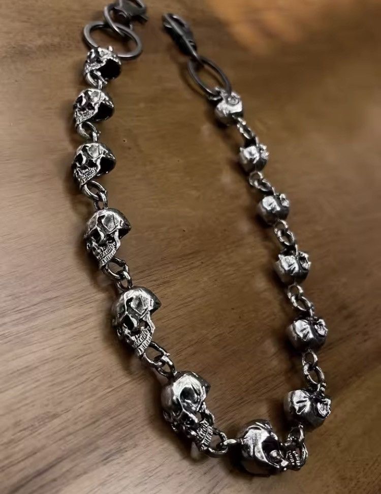 Vintage Goth Punk Heavy Waist Skull Wallet Chain Size ONE SIZE - 4 Thumbnail