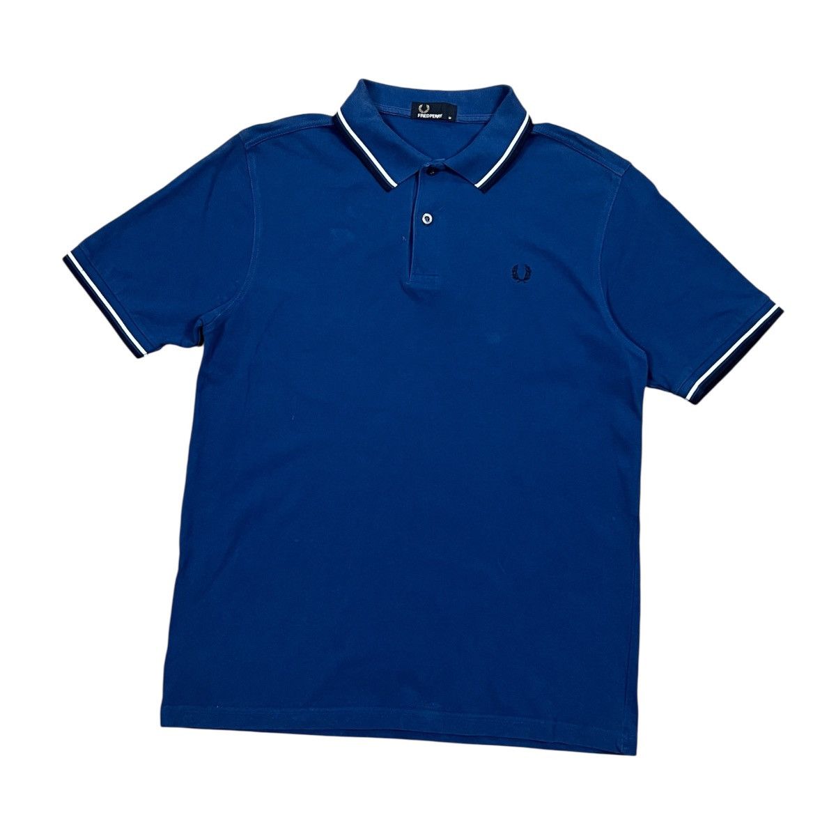Fred Perry Fred Perry Twin Tipped Polo Shirt Blue White Logo Size US M / EU 48-50 / 2 - 1 Thumbnail