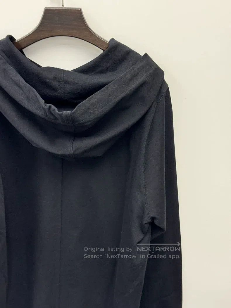 Rick Owens Rick Owens Long black hooded sweatshirt Size US S / EU 44-46 / 1 - 4 Thumbnail