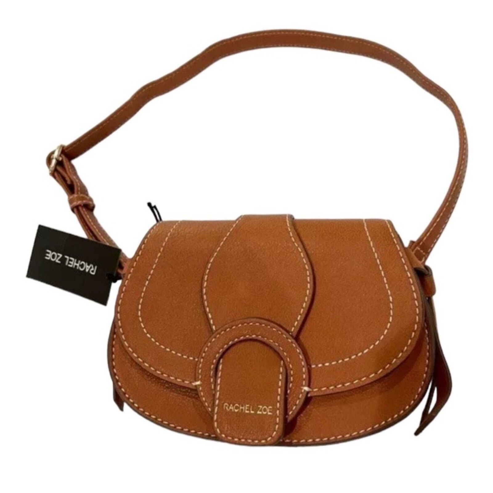 Rachel Zoe Rachel Zoe Saddle Crossbody Bag Cognac Brown NWT Size ONE SIZE - 2 Thumbnail