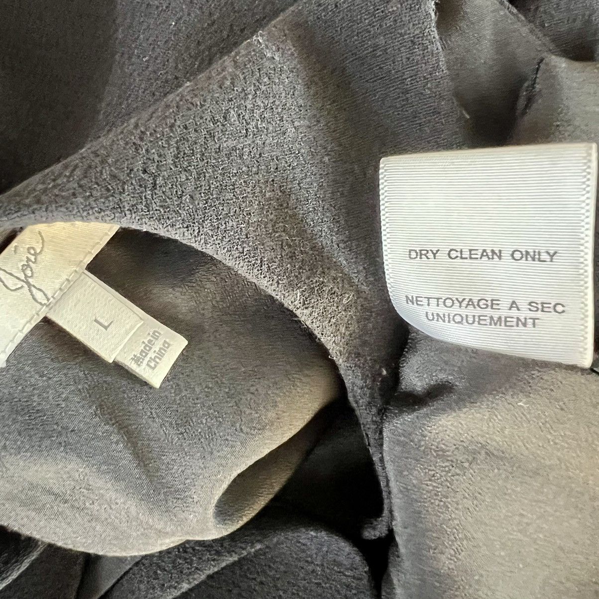 Joie Joie 100% Wool Sleeveless Shift Mini Dress Black Office Size L / US 10 / IT 46 - 7 Thumbnail