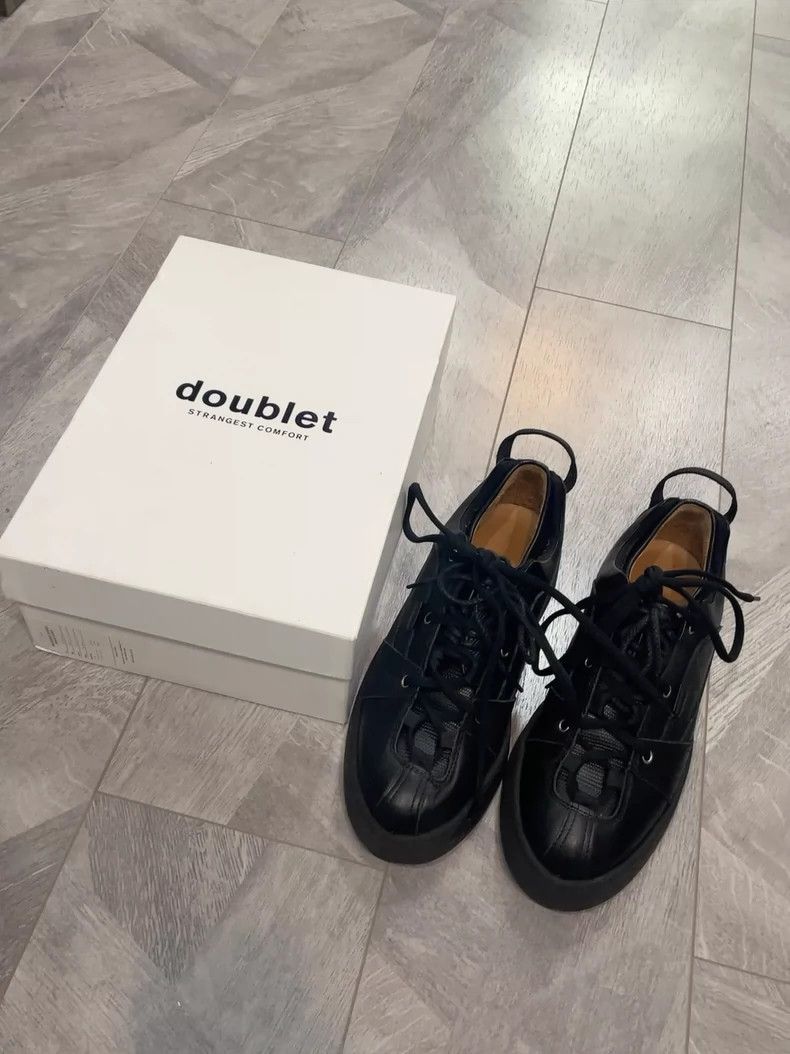 Doublet Doublet Layered Dress Shoes in Black Size US 9.5 / EU 42-43 - 1 Thumbnail