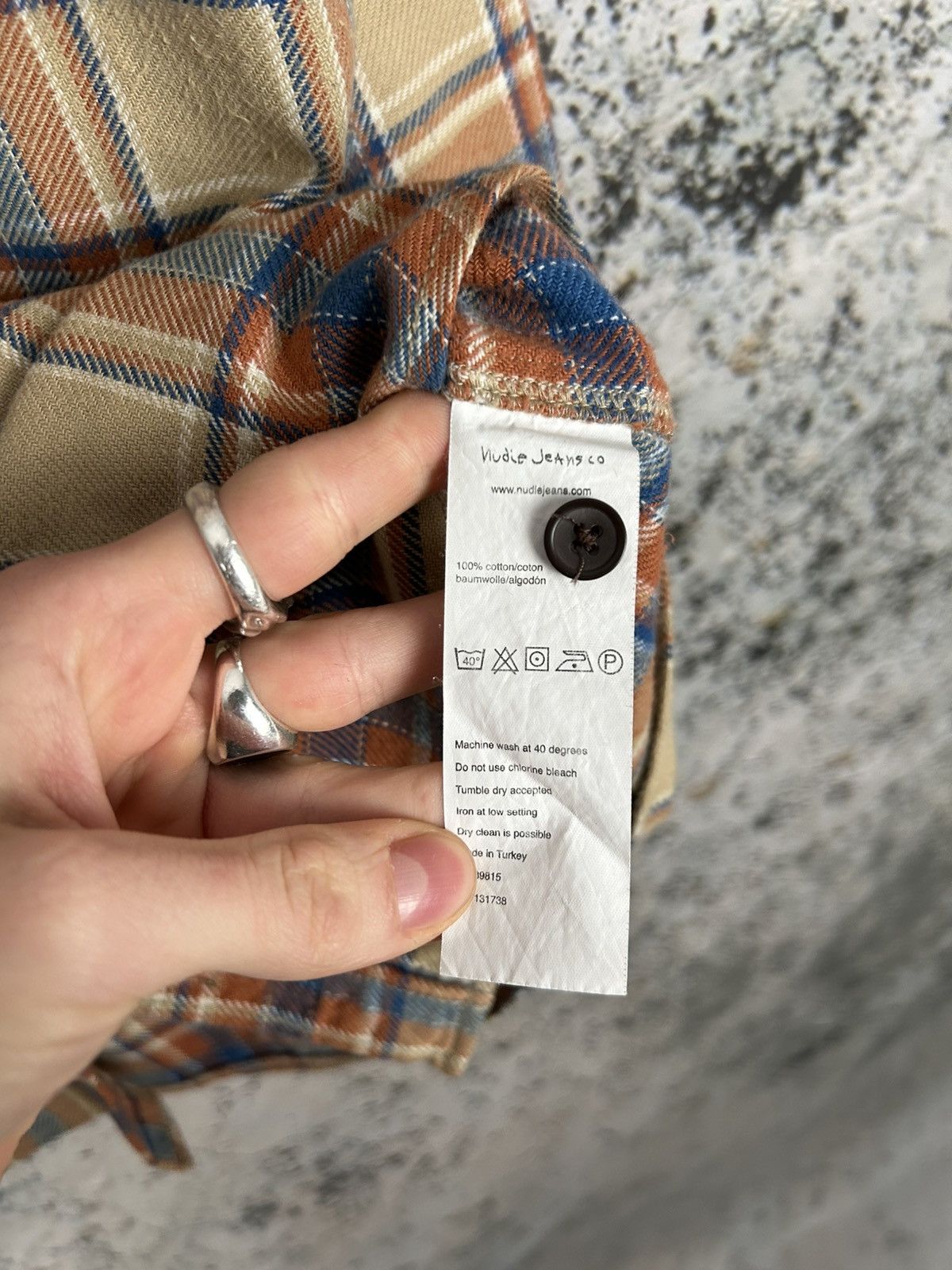 Nudie Jeans Nudie Jeans Beige Tartan Shirt Flannel Vintage Streetwear Size US M / EU 48-50 / 2 - 6 Thumbnail