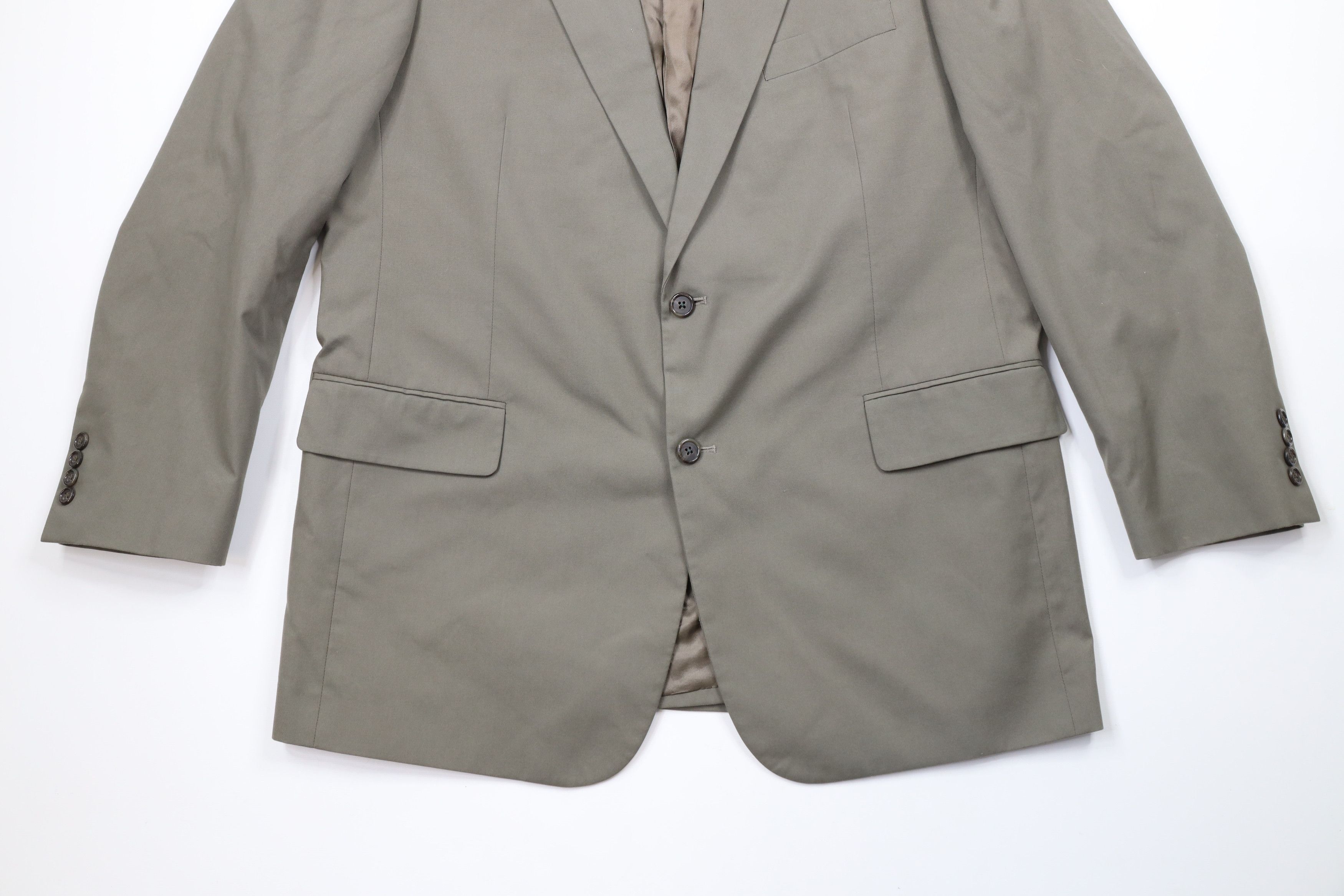 Brooks Brothers Brooks Brothers 2 Piece Wedding Suit Grayish Green Size 44L - 4 Thumbnail