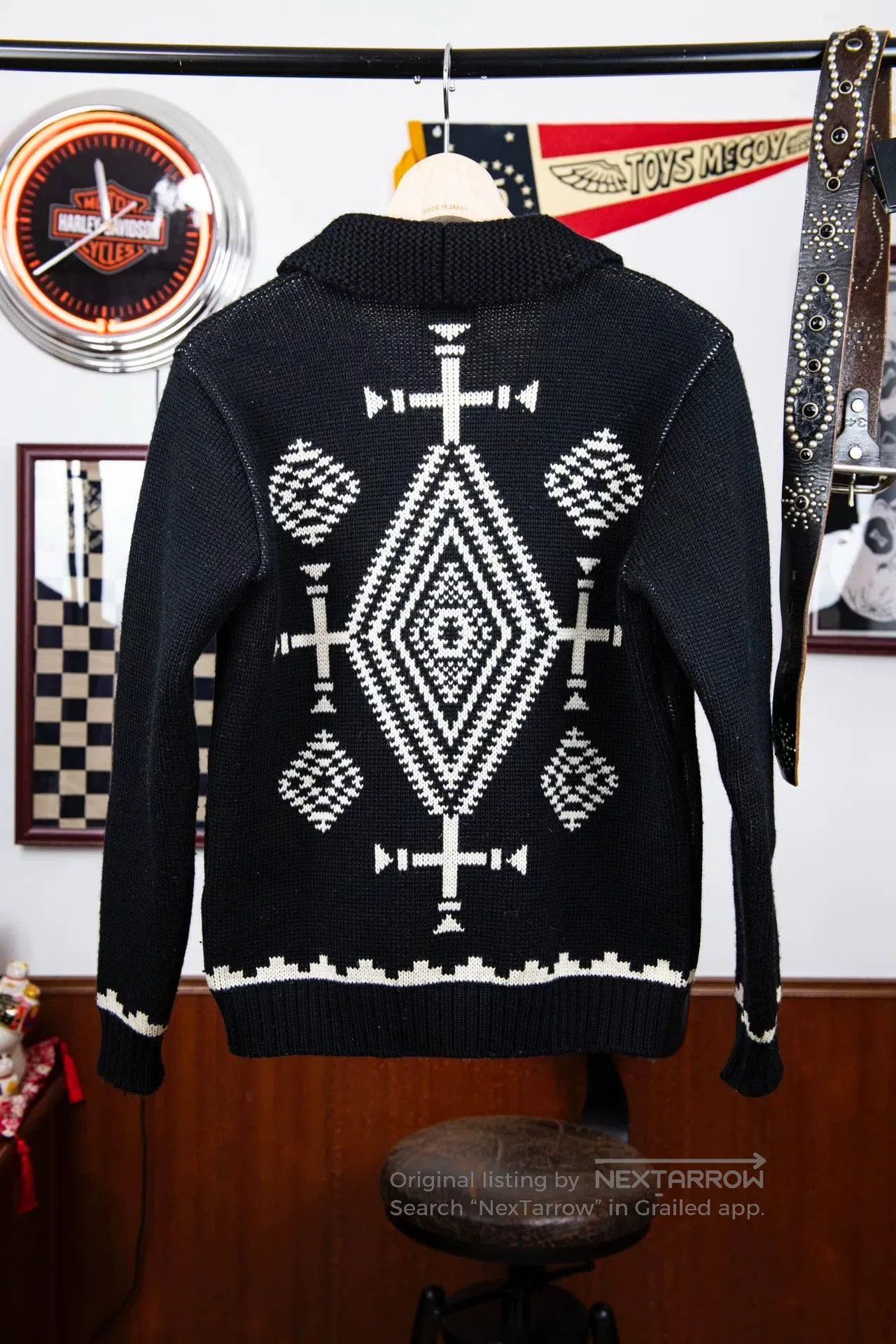 RATS JAPAN Rats Heavy Wool Cardigan. Size US S / EU 44-46 / 1 - 2 Thumbnail