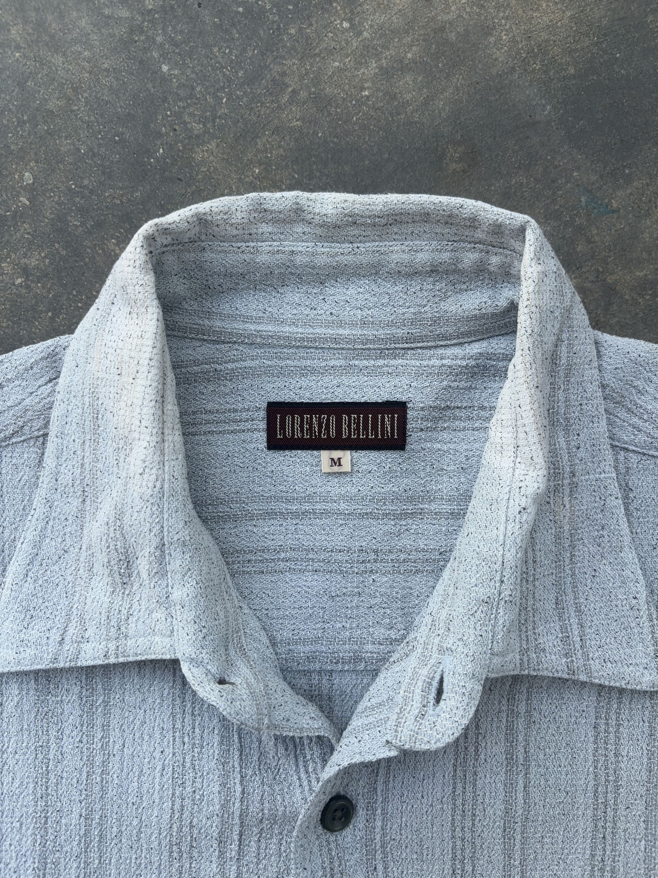 Other Lorenzo Bellini Vintage Casual Blue Button Up Shirt Size US M / EU 48-50 / 2 - 5 Thumbnail