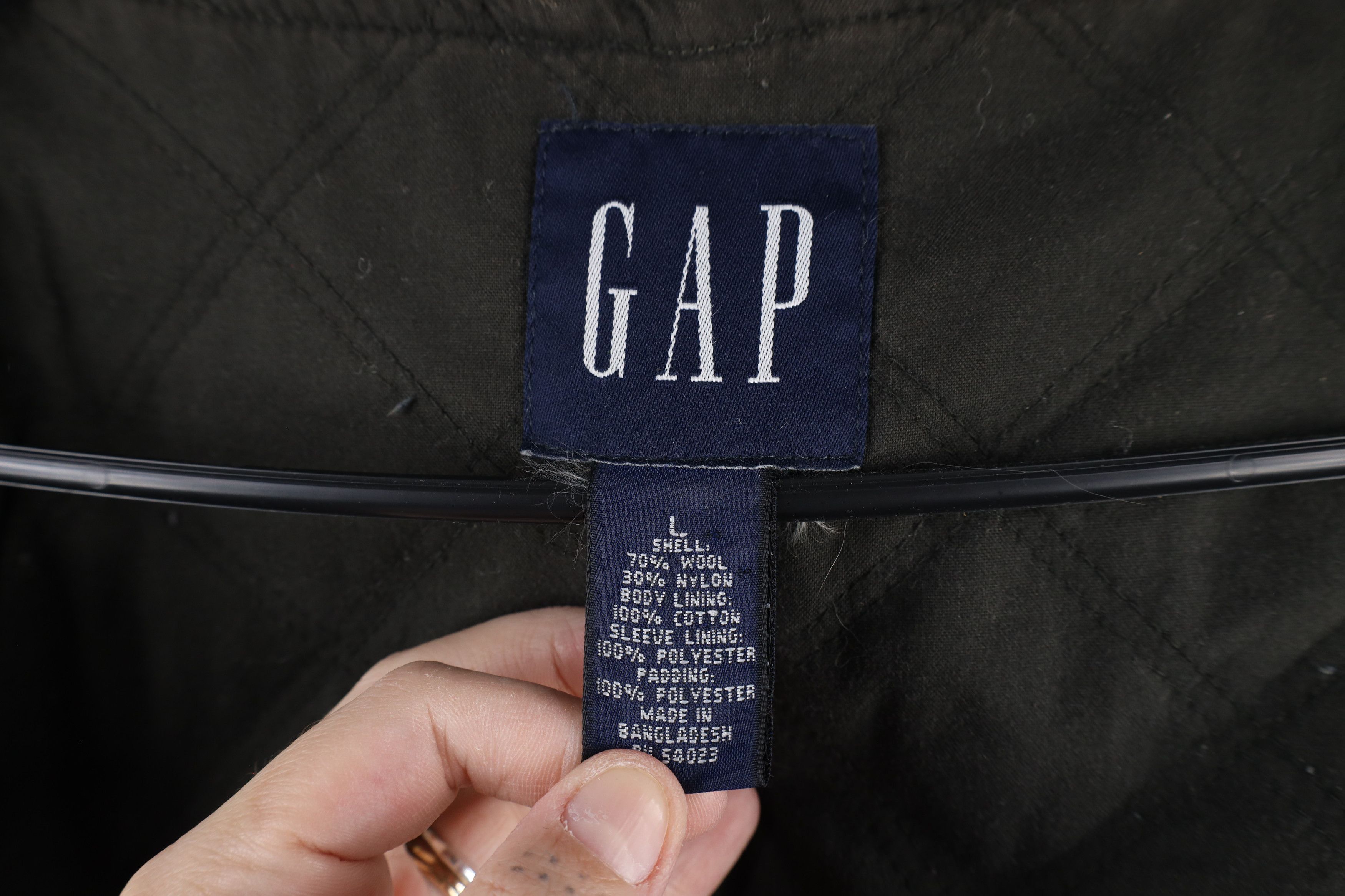 Gap × Vintage Vintage 90s Gap Wool Hooded Toggle Button Parka Jacket Size US L / EU 52-54 / 3 - 9 Thumbnail