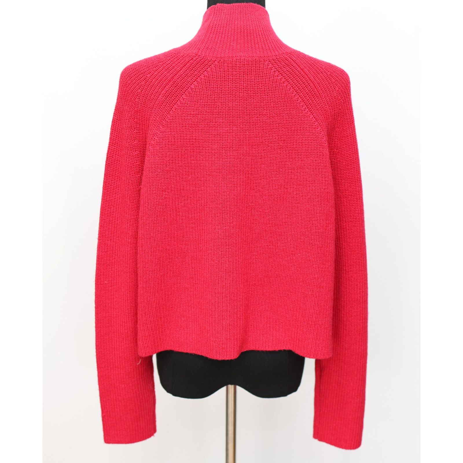 Eileen Fisher EILEEN FISHER Cerise Merino Wool Turtleneck Sweater Sz S Size S / US 4 / IT 40 - 4 Thumbnail