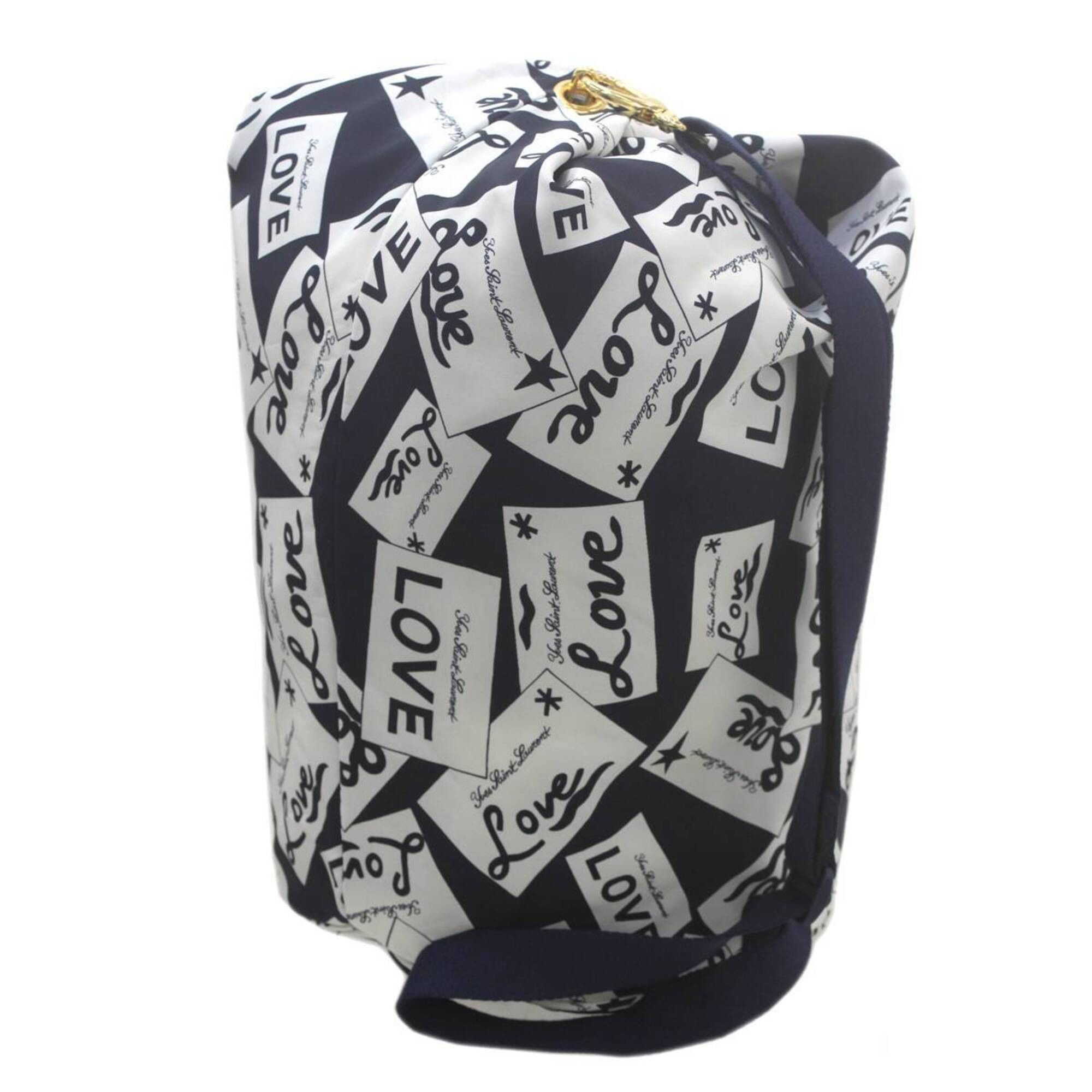 Yves Saint Laurent Yves Saint Laurent LOVE Shoulder Bag, Navy Nylon Size ONE SIZE - 1 Thumbnail