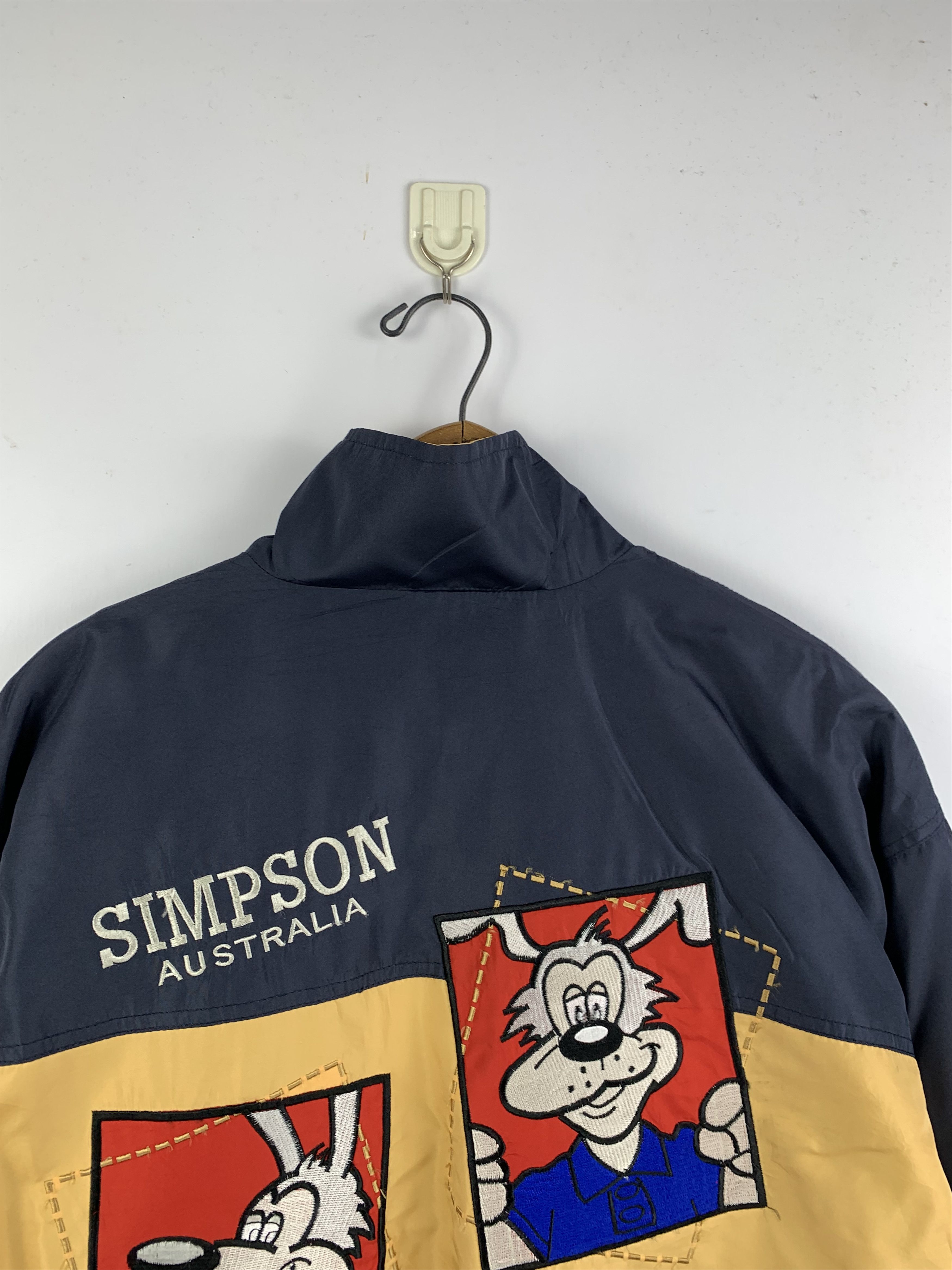 The Simpsons Vintage 80s Simpson Australia Sport Racing Jacket J1649 Size US XL / EU 56 / 4 - 11 Thumbnail