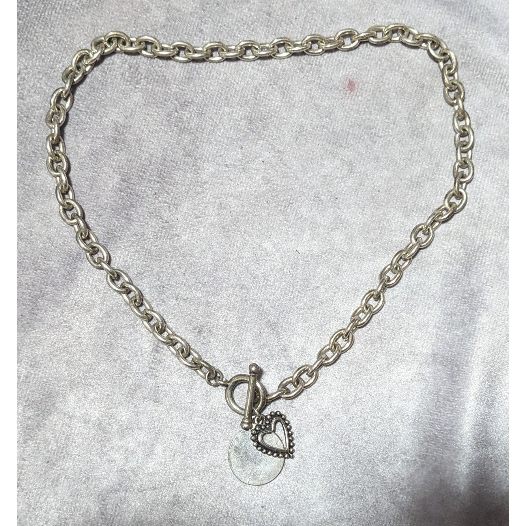 Other Silver Open Heart Pendant Toggle Necklace Size ONE SIZE - 9 Thumbnail