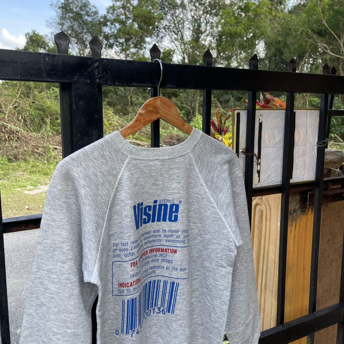Vintage 🔥Vintage 90s Sterile Visine Eye Product Jumper Sweatshirts Size US S / EU 44-46 / 1 - 3 Thumbnail