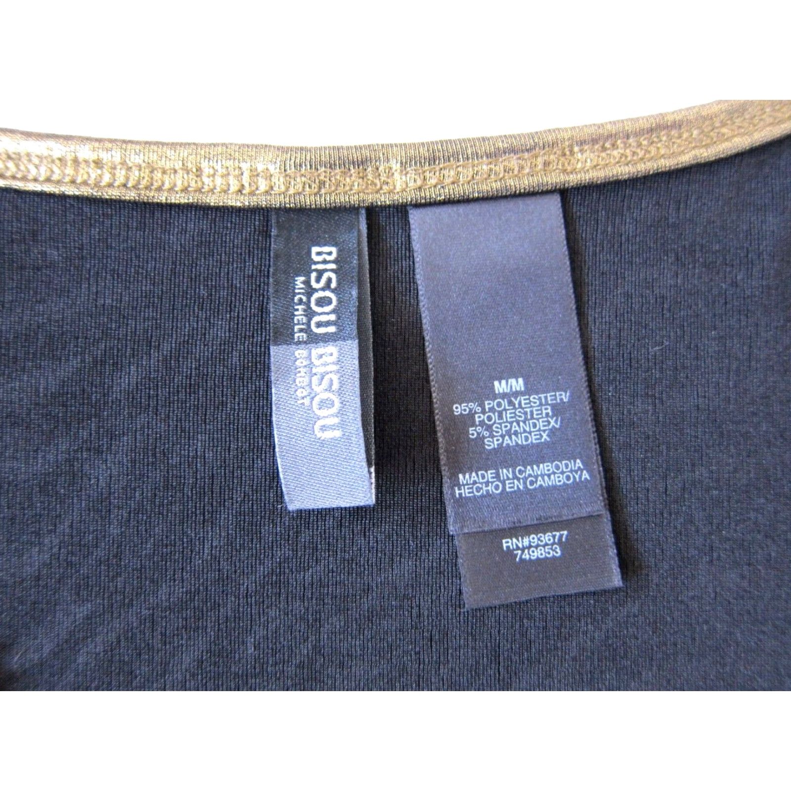 Vintage Bisou Bisou Y2K Gold Stretch Beaded Necklace Shift Tent Tank Tunic Dress Medium Size M / US 6-8 / IT 42-44 - 4 Thumbnail