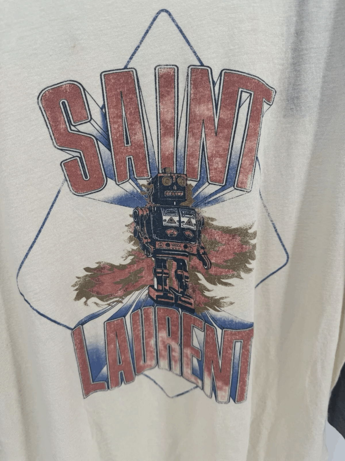 Yves Saint Laurent Saint Laurent Robot T Shirt L Large Size US L / EU 52-54 / 3 - 2 Thumbnail