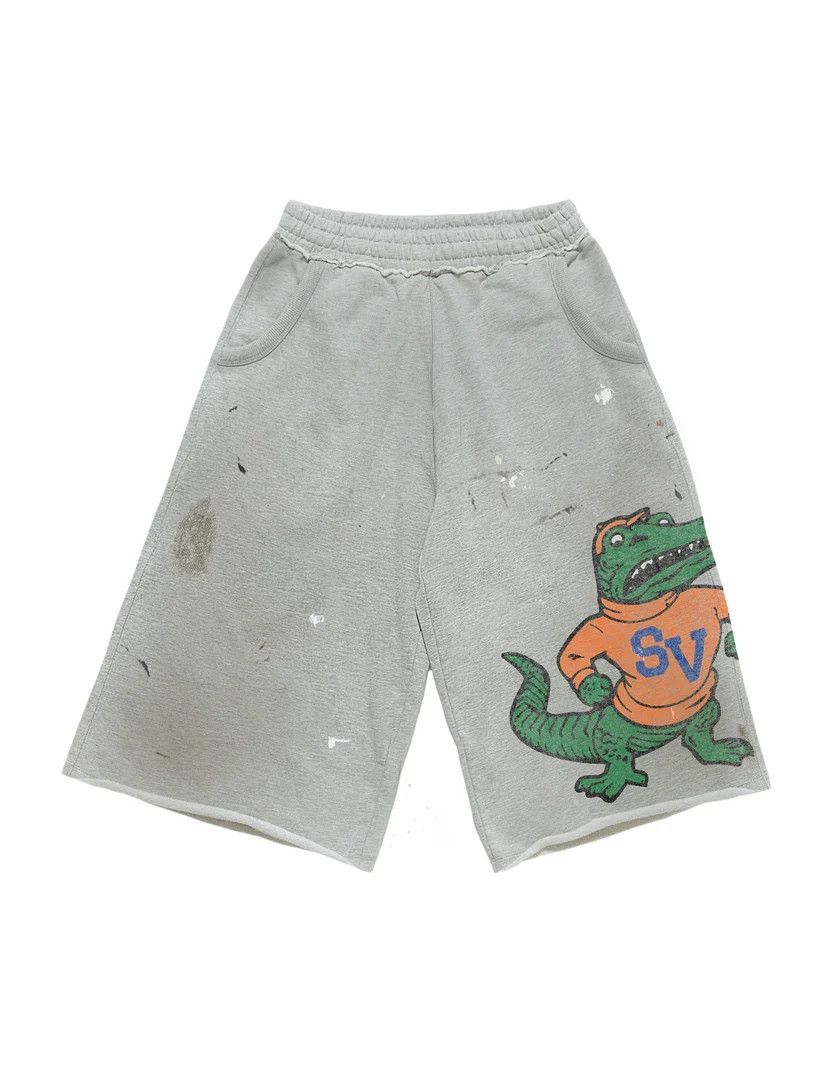Saint Vanity Saint Vanity 'Gators' Grey & Green Shorts Size US 34 / EU 50 - 1 Preview
