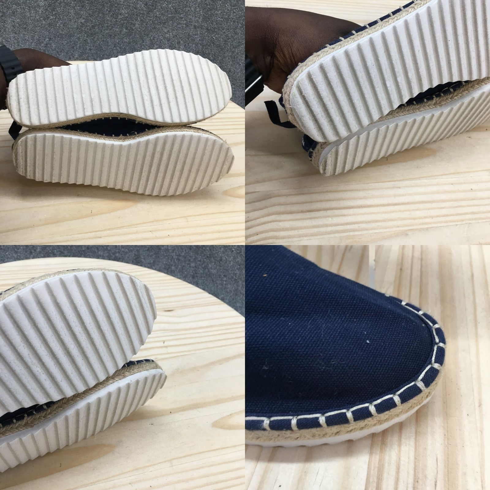 Nautica Nautica Shoes Womens Slip On Espadrilles Blue Comfort Round Toe Low Top - Casual - Size 6.5 US - Canvas Flat Rubber Sole - 37 EU - M Width Size M / US 6-8 / IT 42-44 - 8 Thumbnail