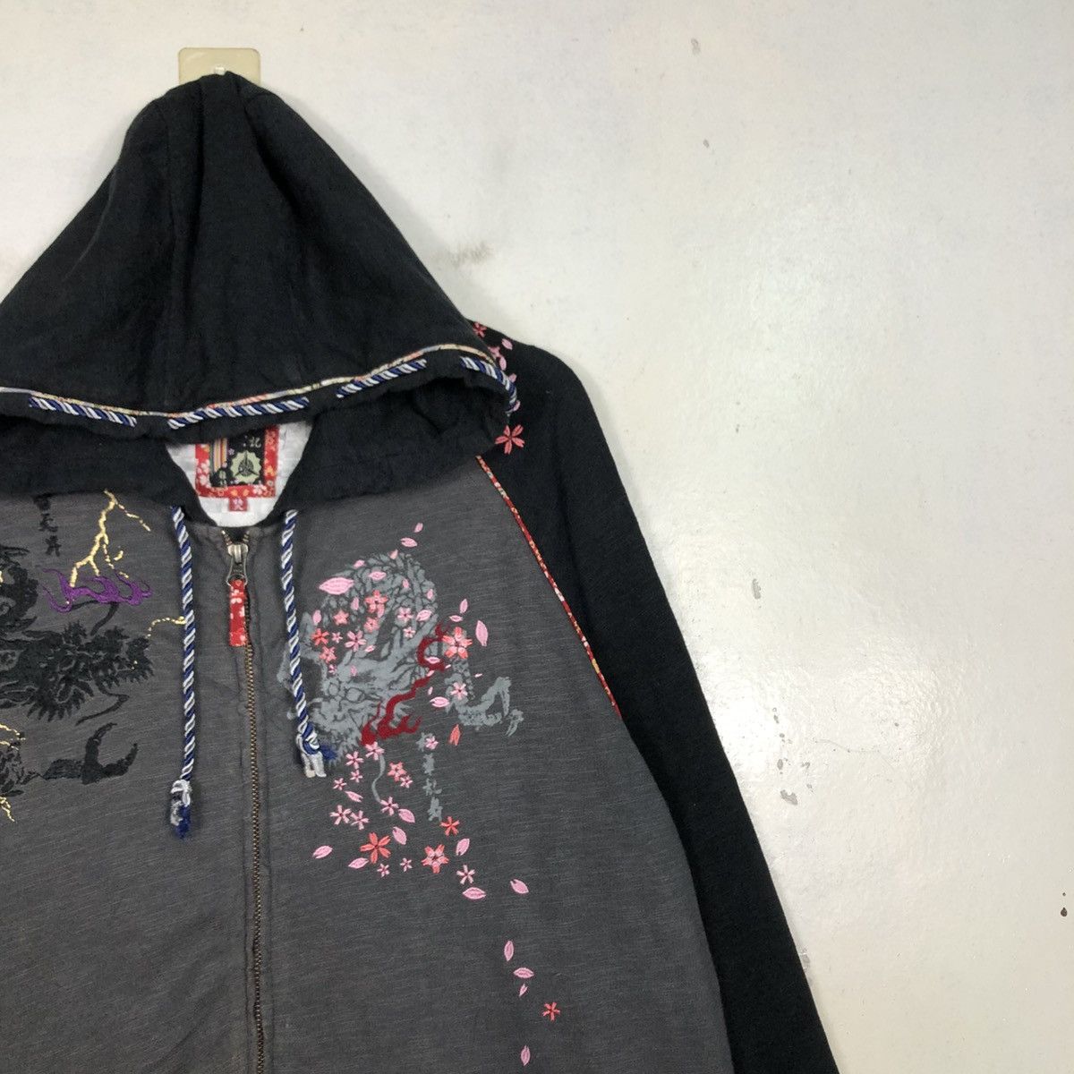 Japanese Brand 📌Vintage Zipper Hoodie Jacket Sukajan Design Full Print Size US M / EU 48-50 / 2 - 8 Thumbnail