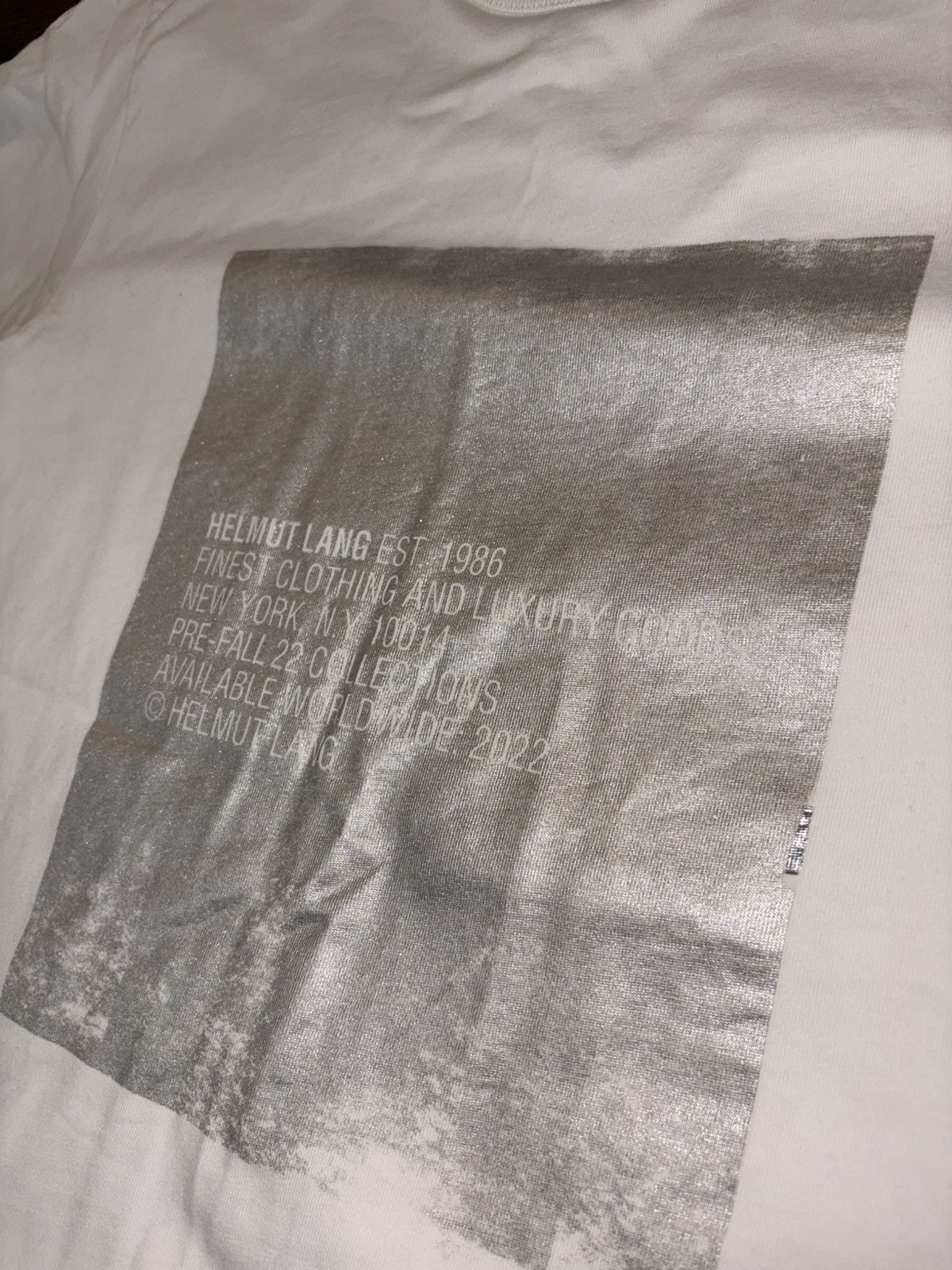 Helmut Lang Helmet Lang White T Shirt Size US M / EU 48-50 / 2 - 5 Thumbnail