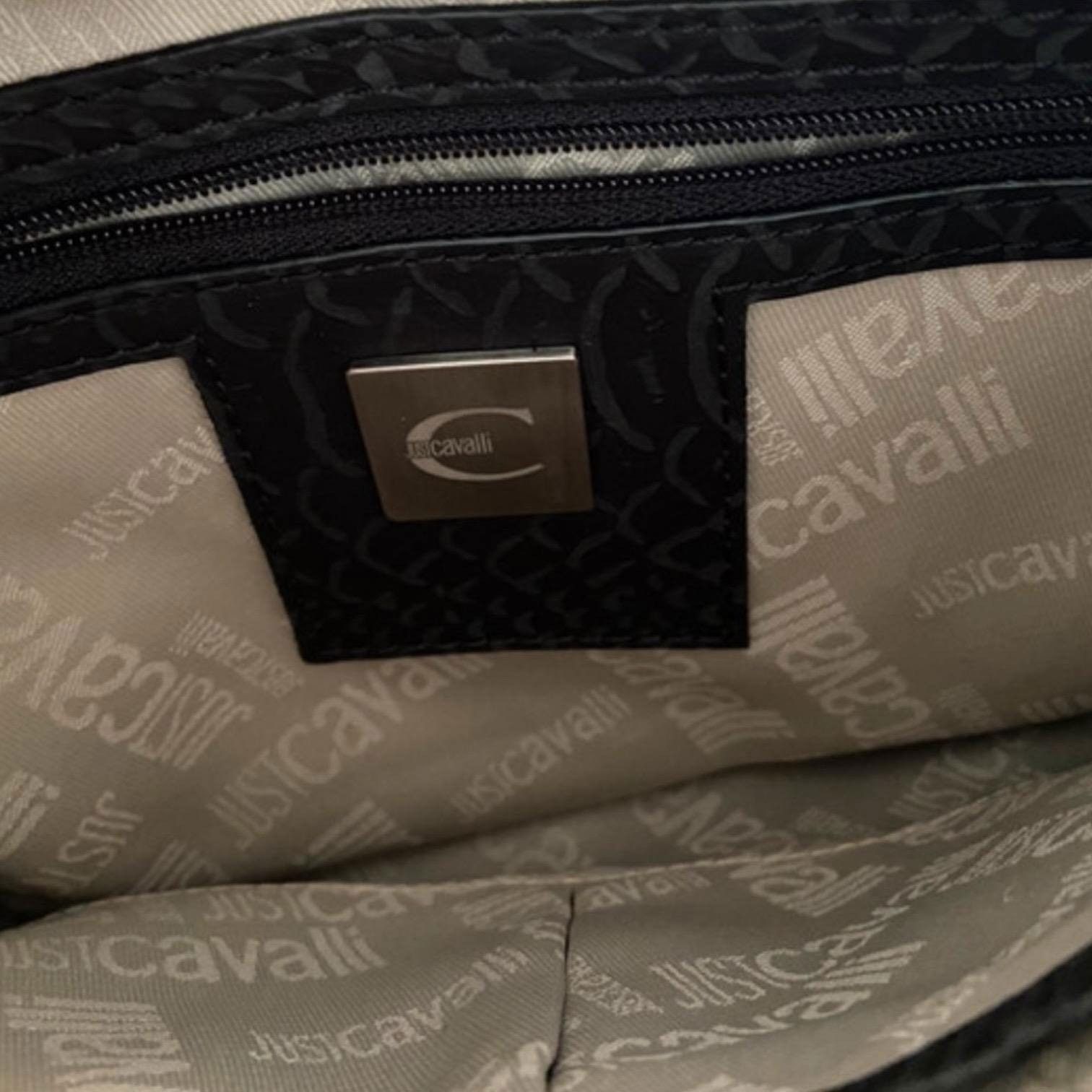 Roberto Cavalli The Cavalli Leather And Canvas Mini Baguette Bag Size ONE SIZE - 6 Thumbnail