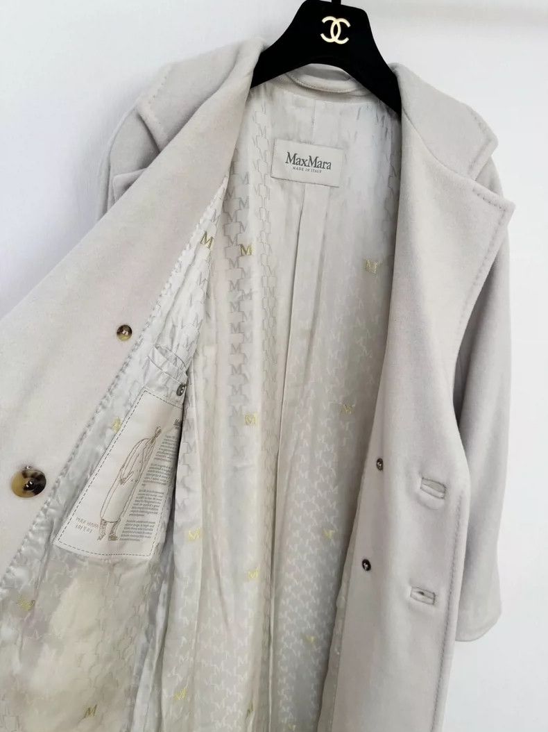 Max Mara Max Mara 101 801 Light Grey Coat Size M / US 6-8 / IT 42-44 - 3 Thumbnail