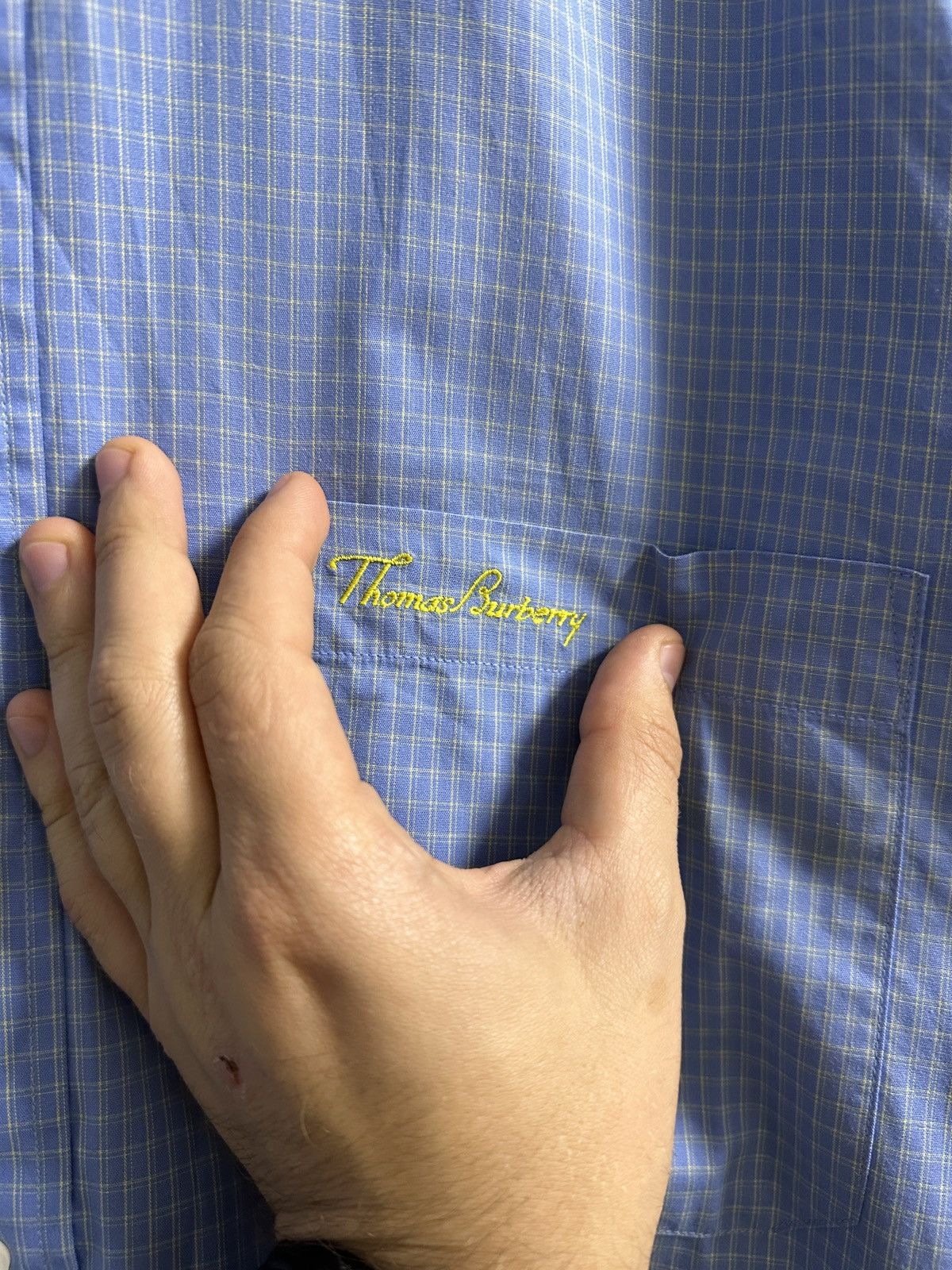 Burberry Rare Luxury Shirt Thomas Burberry Vintage Size L Size US L / EU 52-54 / 3 - 2 Thumbnail