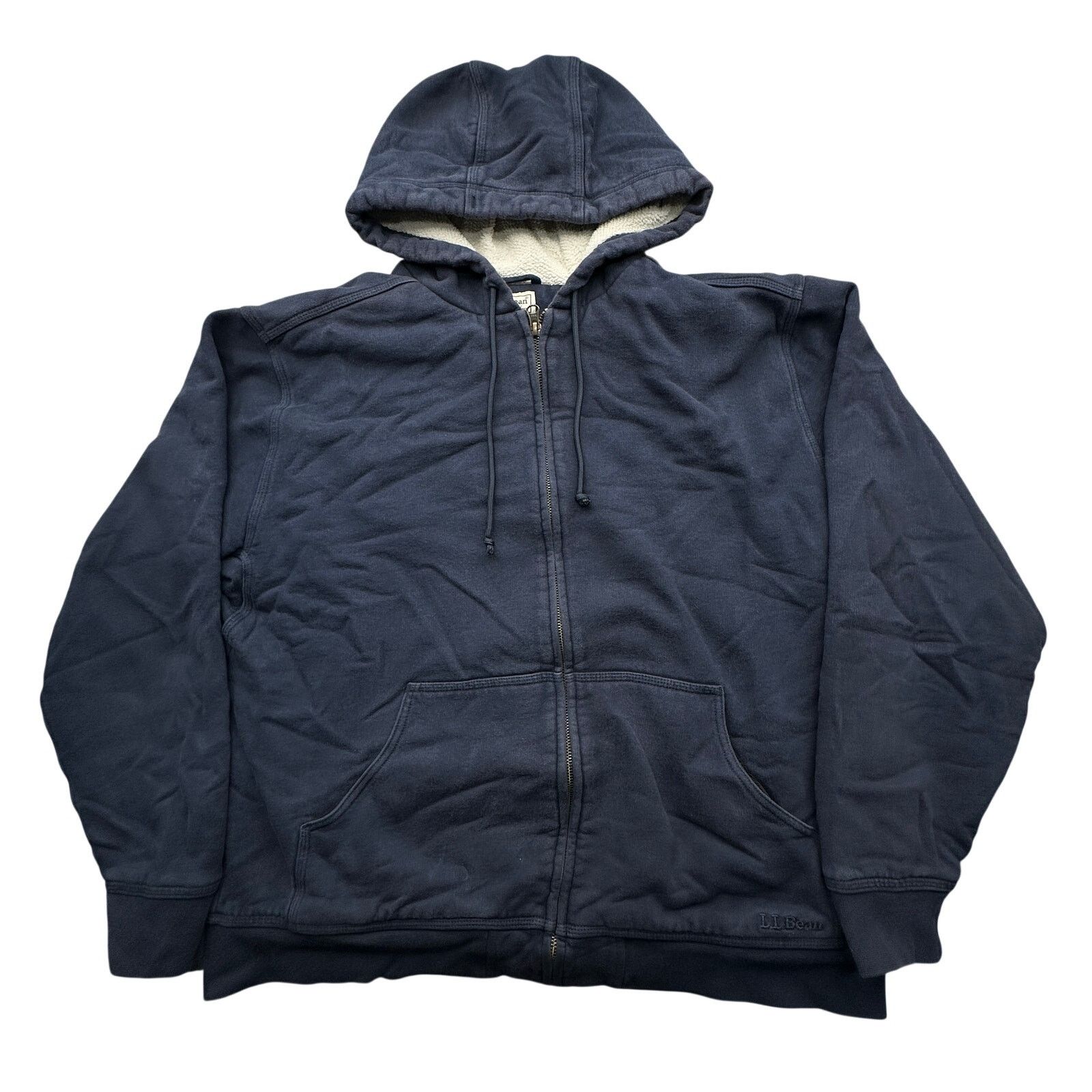 L.L. Bean LL Bean Katahdin Iron Works Sherpa Lined Hoodie Large Zip Size US XL / EU 56 / 4 - 1 Thumbnail