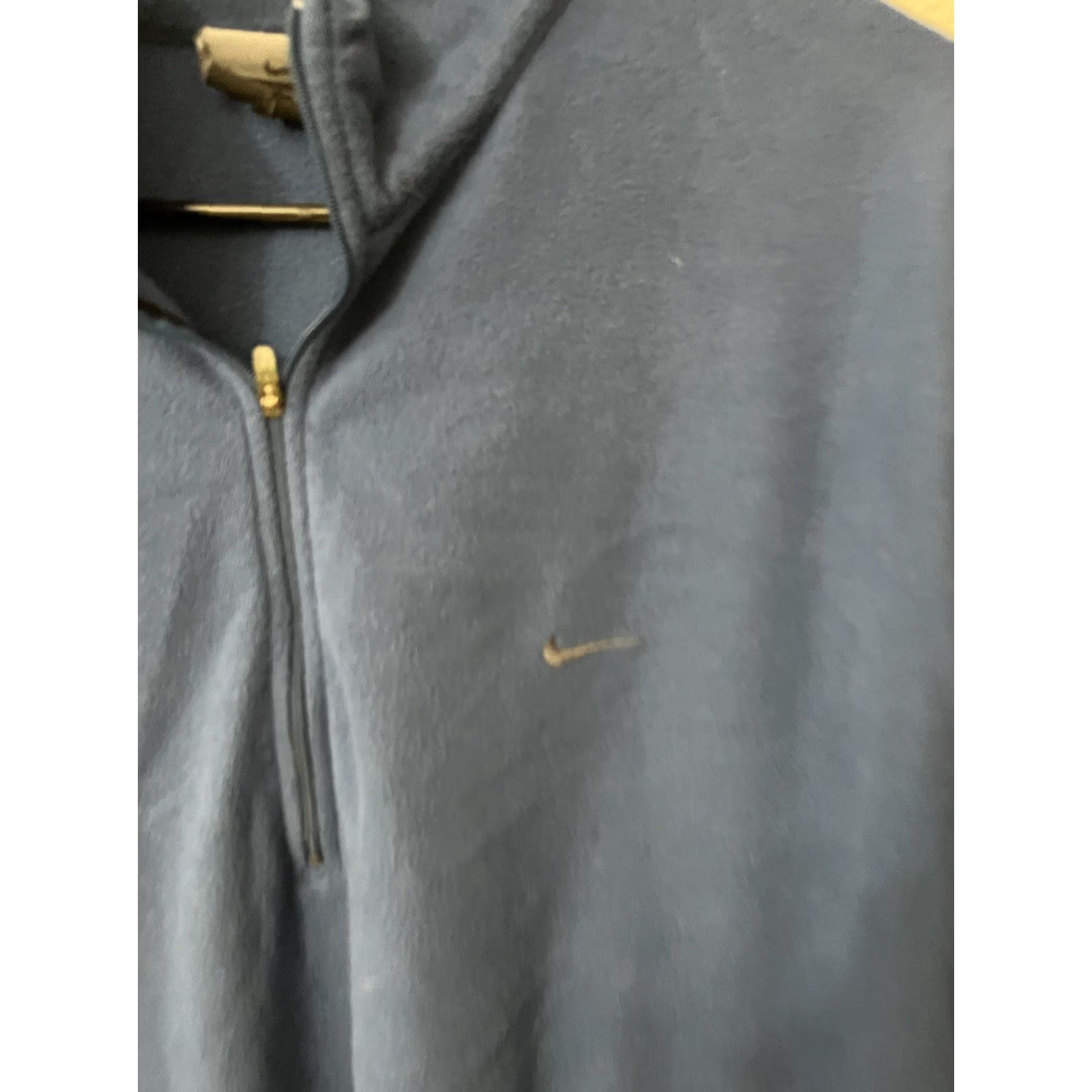 Nike VINTAGE Nike Fleece Sweater Men’s XL Blue 1/4 Zip Pullover Jacket Size US XL / EU 56 / 4 - 3 Thumbnail