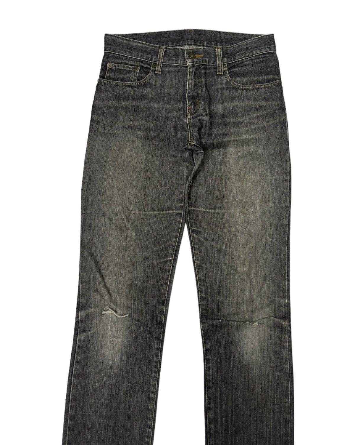 Japanese Brand × Jean × Uniqlo Vintage Uniqlo Japanese Brand Distressed Denim Jeans Size US 31 - 5 Thumbnail