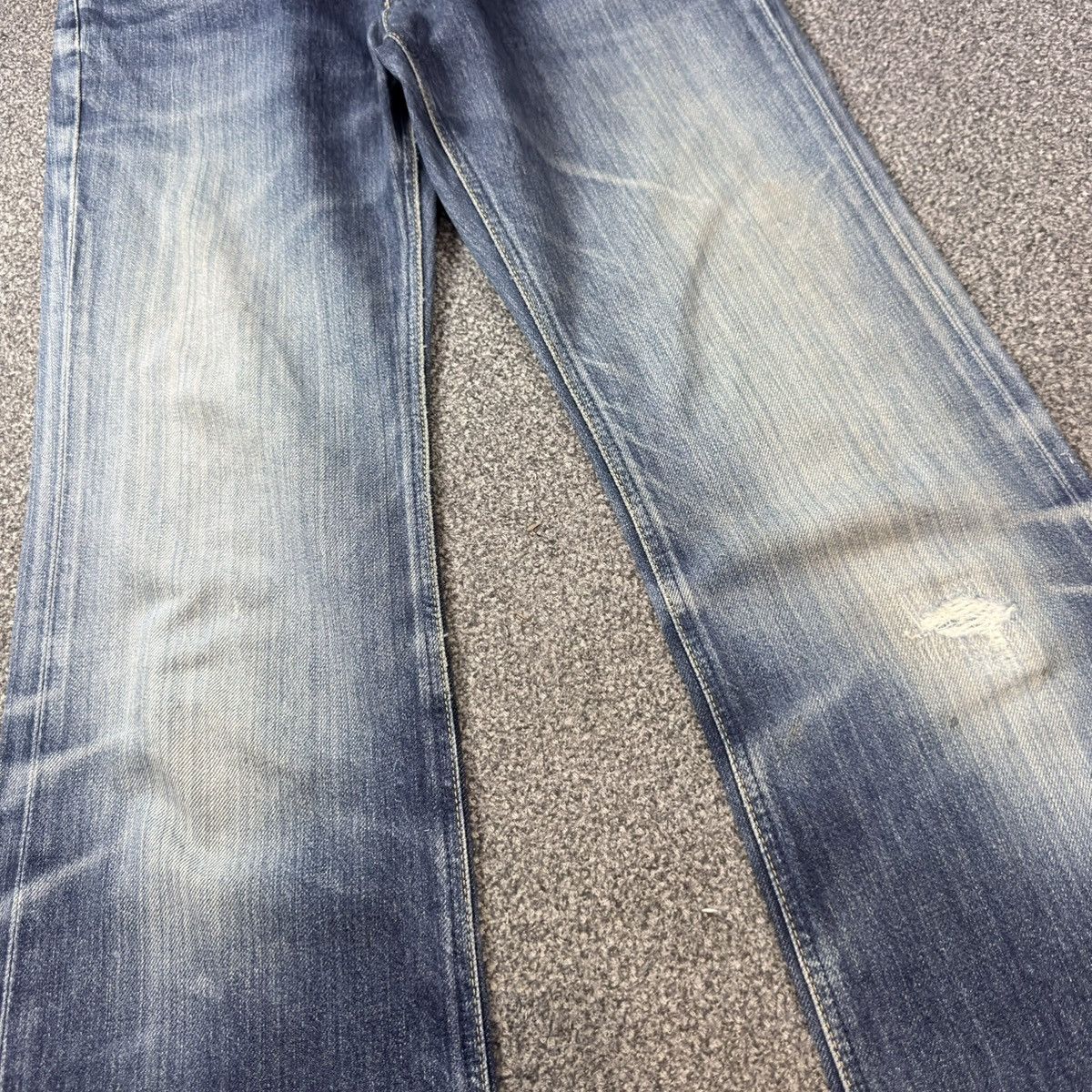 Lee × Number (N)ine Flared Vintage 90s Lee Distressed Faded Japanese Denim Size US 30 / EU 46 - 4 Thumbnail