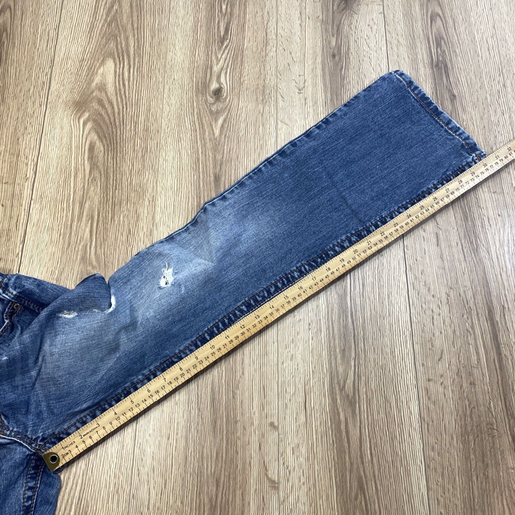 Vintage VINTAGE Aeropostale Women’s Jeans Skinny Flare Size 5-6 Medium Blue Denim Fall Summer Spring Winter Size 27" / US 4 / IT 40 - 6 Thumbnail