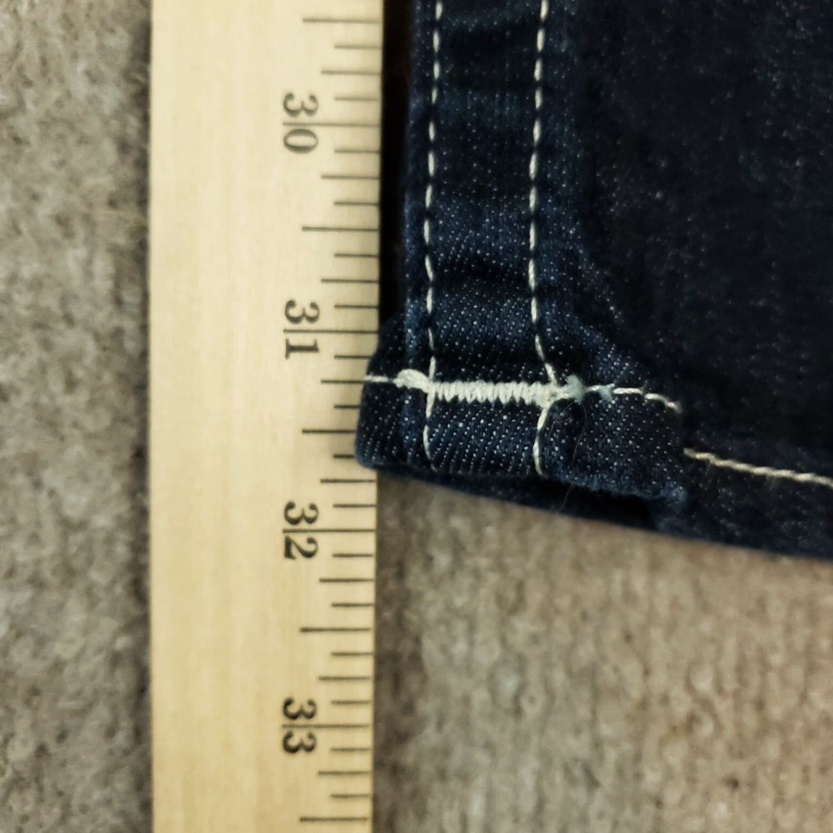 True Religion True Religion Jeans Women's Slim Straight Denim 30x32 Blue Low Rise 6.5-8.5 Adult Regular Size 30 Size 30" / US 8 / IT 44 - 3 Thumbnail