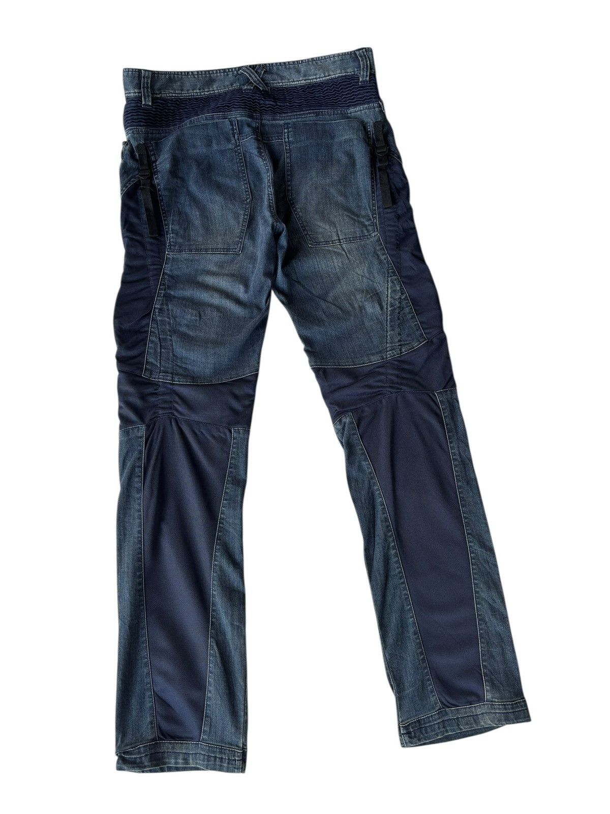 Issey Miyake 💥Vintage Moto Biker Jeans Reinforced Knee Panels Size US 32 / EU 48 - 7 Thumbnail