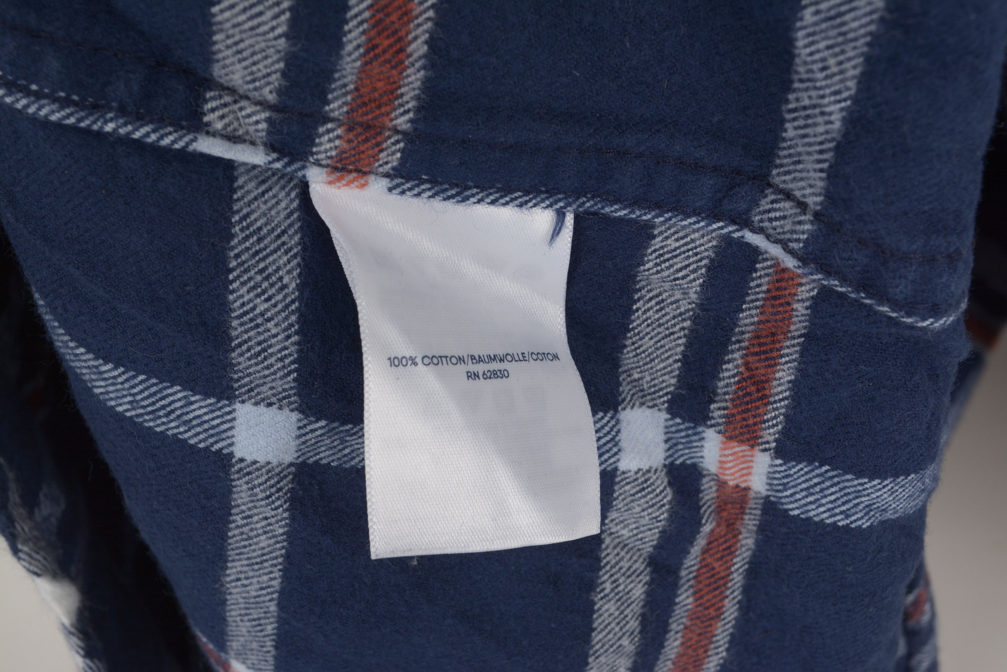 Lands' End Vintage 2XL Men 18 - 18 1/2 Brushed Cotton Shirt Check Plaid Size US XXL / EU 58 / 5 - 6 Thumbnail