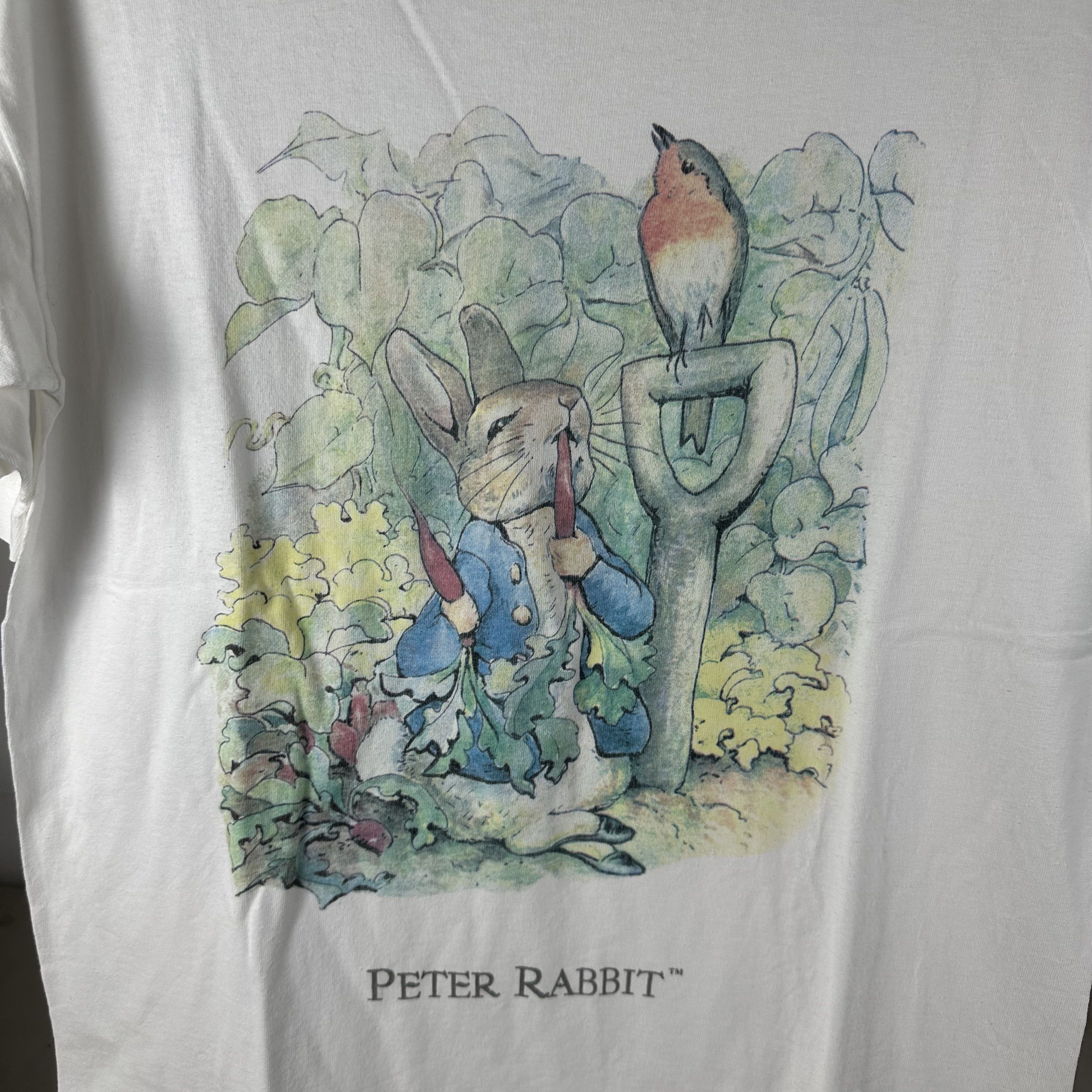 Vintage ​​​​Vintage 1992 Peter Rabbit Cartoon Single Stitch T-shirt Size US L / EU 52-54 / 3 - 2 Thumbnail