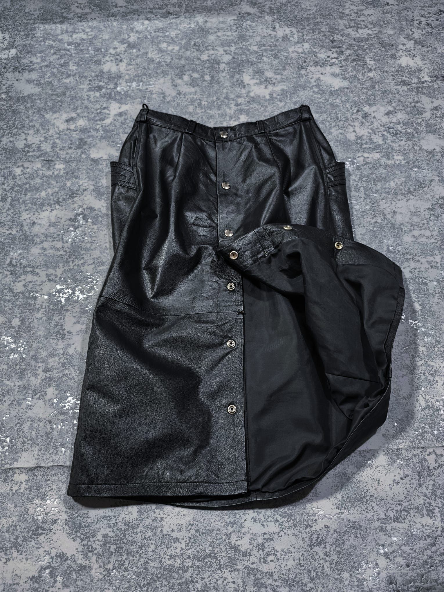 Hysteric Glamour × Leather ann demeulemeester balenciaga cdg style midi skirt Size 27" / US 4 / IT 40 - 6 Thumbnail