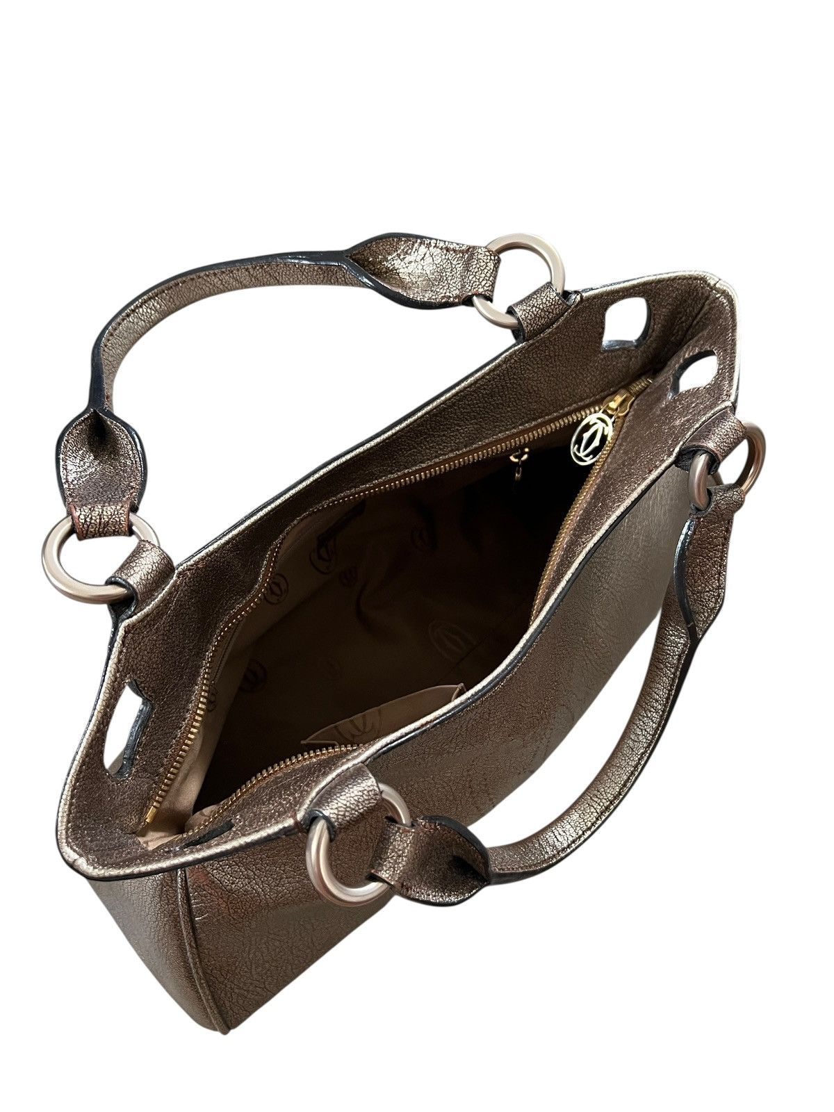 Cartier Cartier Marcello Leather Gold Handbag Size ONE SIZE - 16 Thumbnail