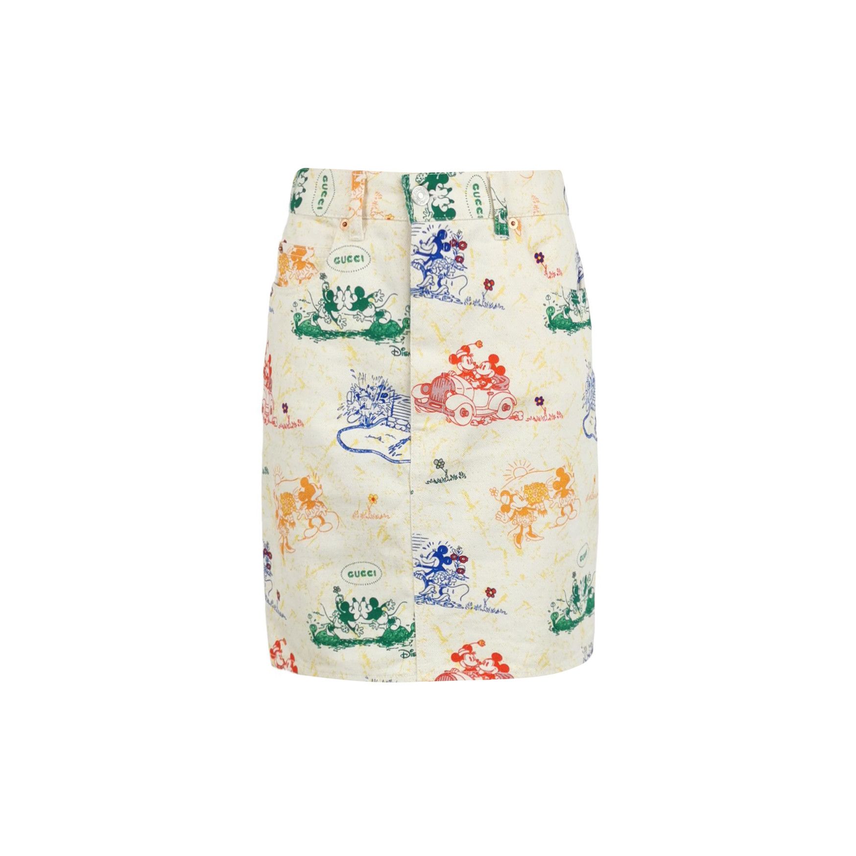 Gucci Gucci x Disney Print Mini Skirt Size IT 40 Size 27" / US 4 / IT 40 - 1 Thumbnail
