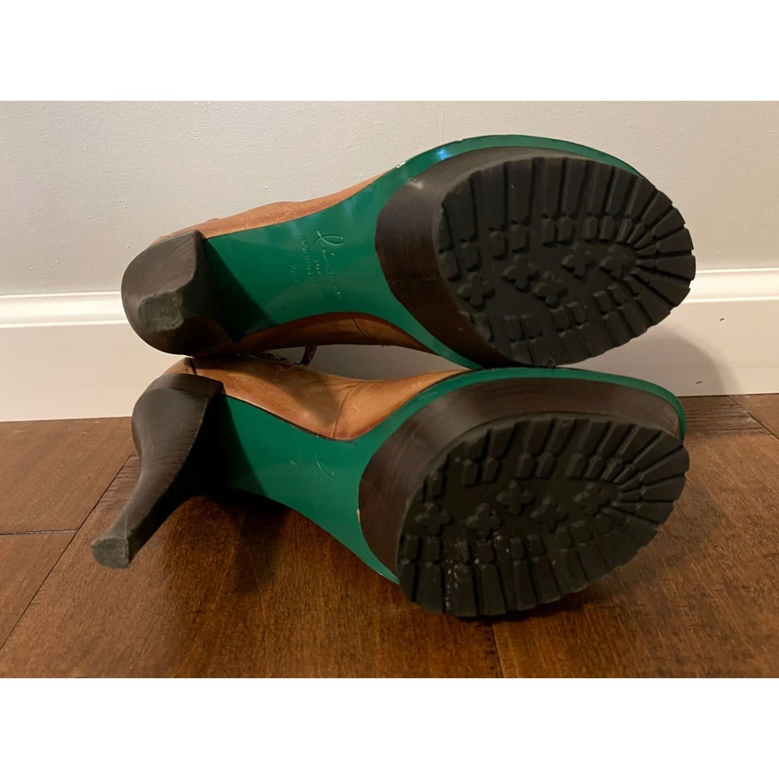 Donald Pliner Donald Pliner Lisa Inola Ankle Strap Platform Pumps Heels - Women's 10M Brown Leather Platform Heel Shoes M Mens Womens Size US 10 / IT 40 - 7 Thumbnail
