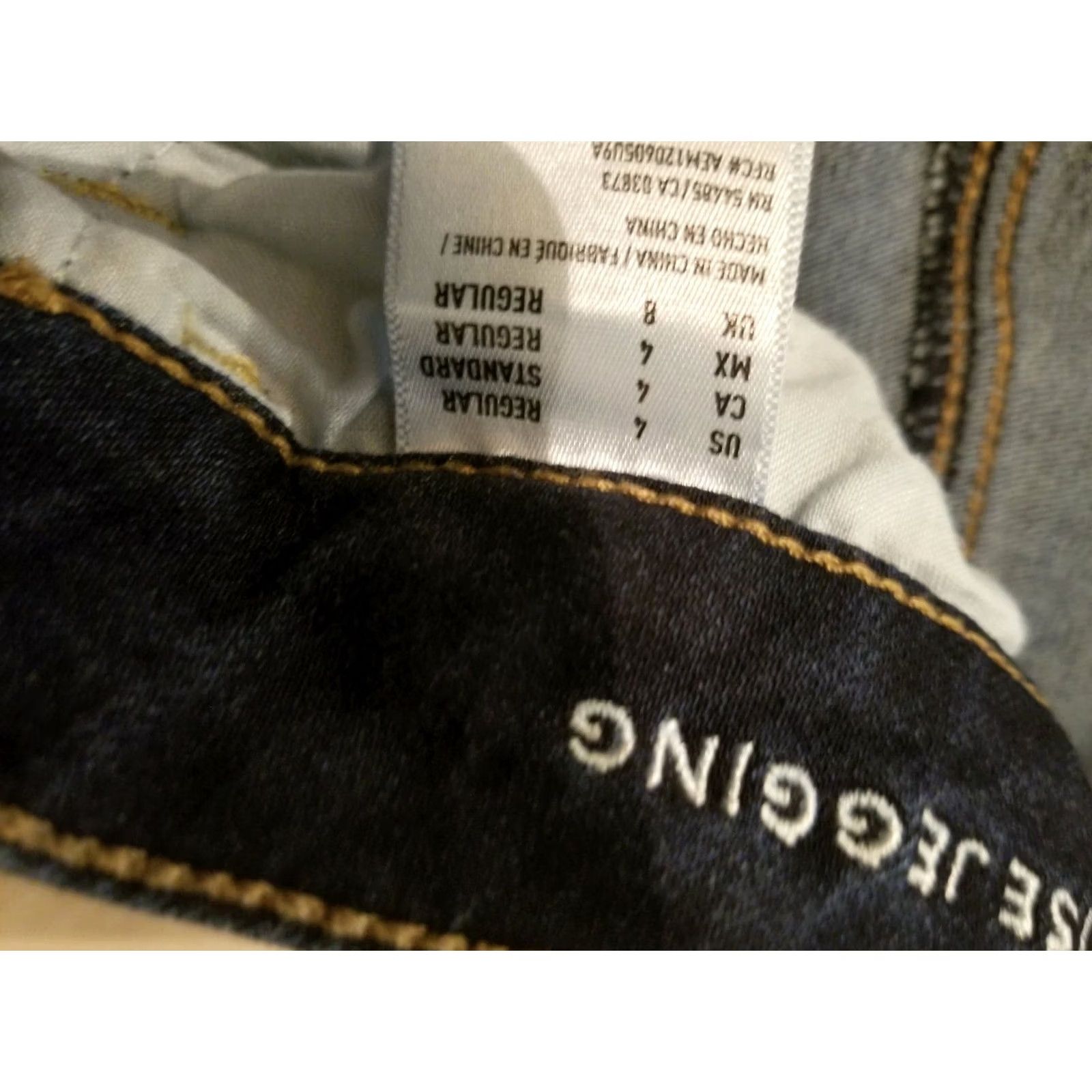 American Eagle Outfitters Womens American Eagle Outfitters Skinny Jeans 4 Blue Denim Cotton Jegging Size 27" / US 4 / IT 40 - 4 Thumbnail
