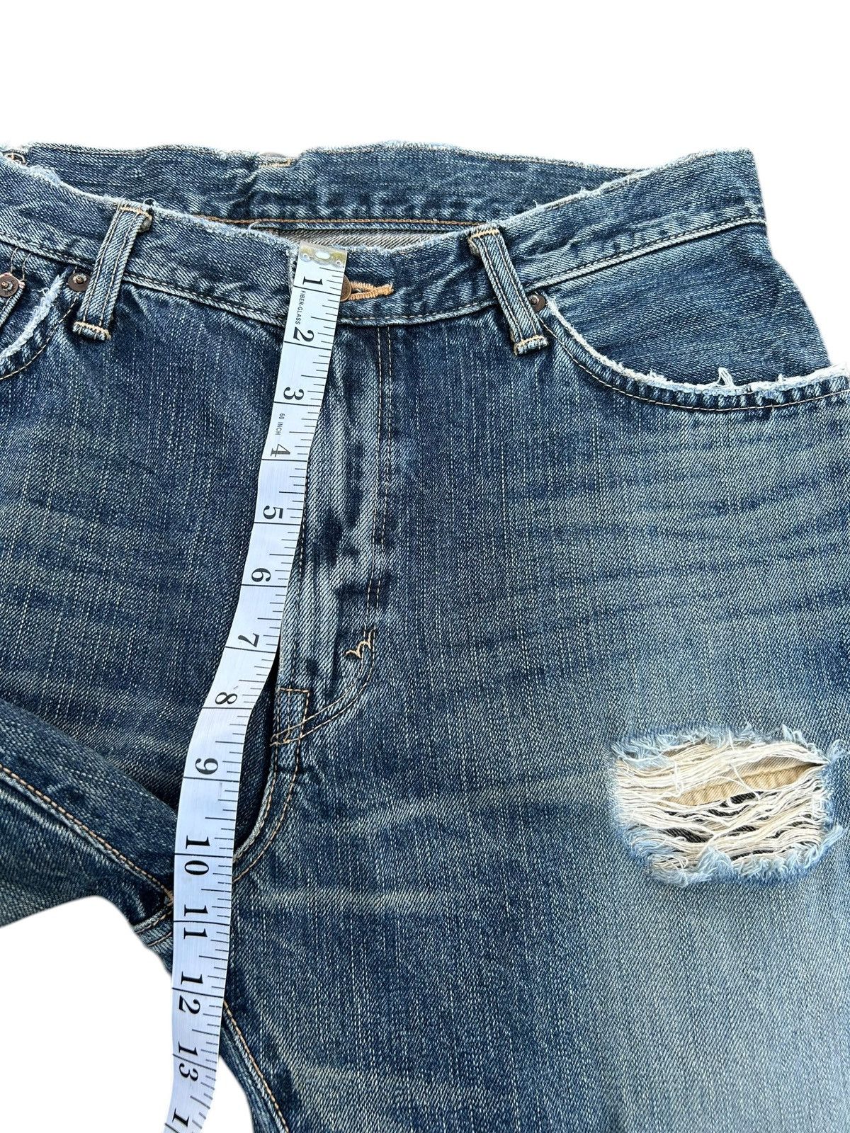Kapital Vintage Edwin 505 Selvedge Distressed Denim Jeans Size US 33 - 15 Thumbnail