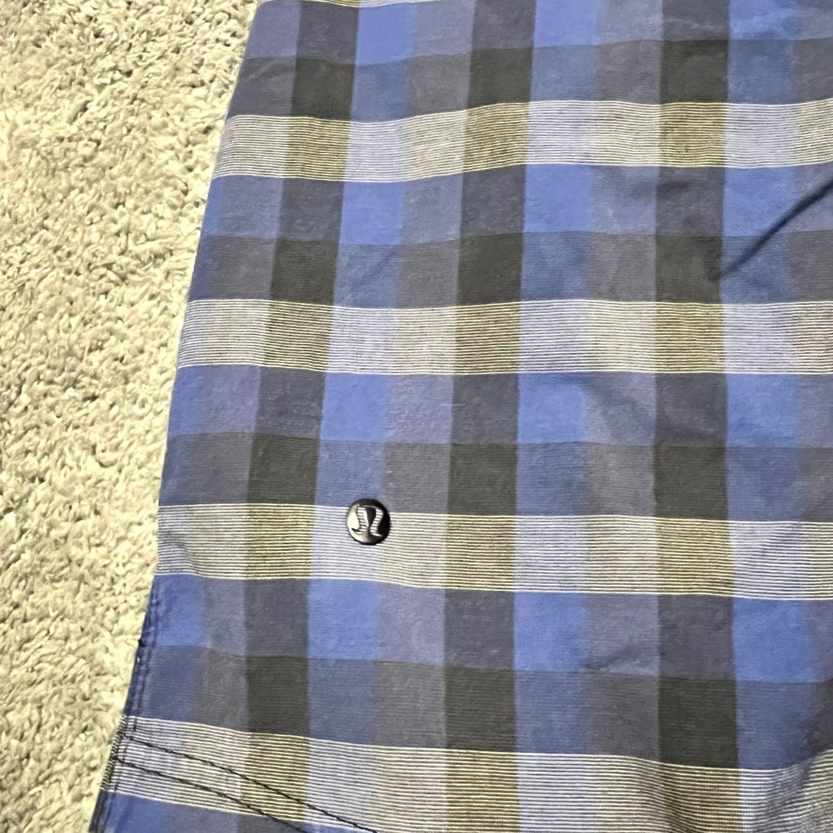 Lululemon Lululemon Plaid Commission Shorts Mens 30 10" Inseam Blue Regular Chino Men Mens Size US 30 / EU 46 - 4 Thumbnail