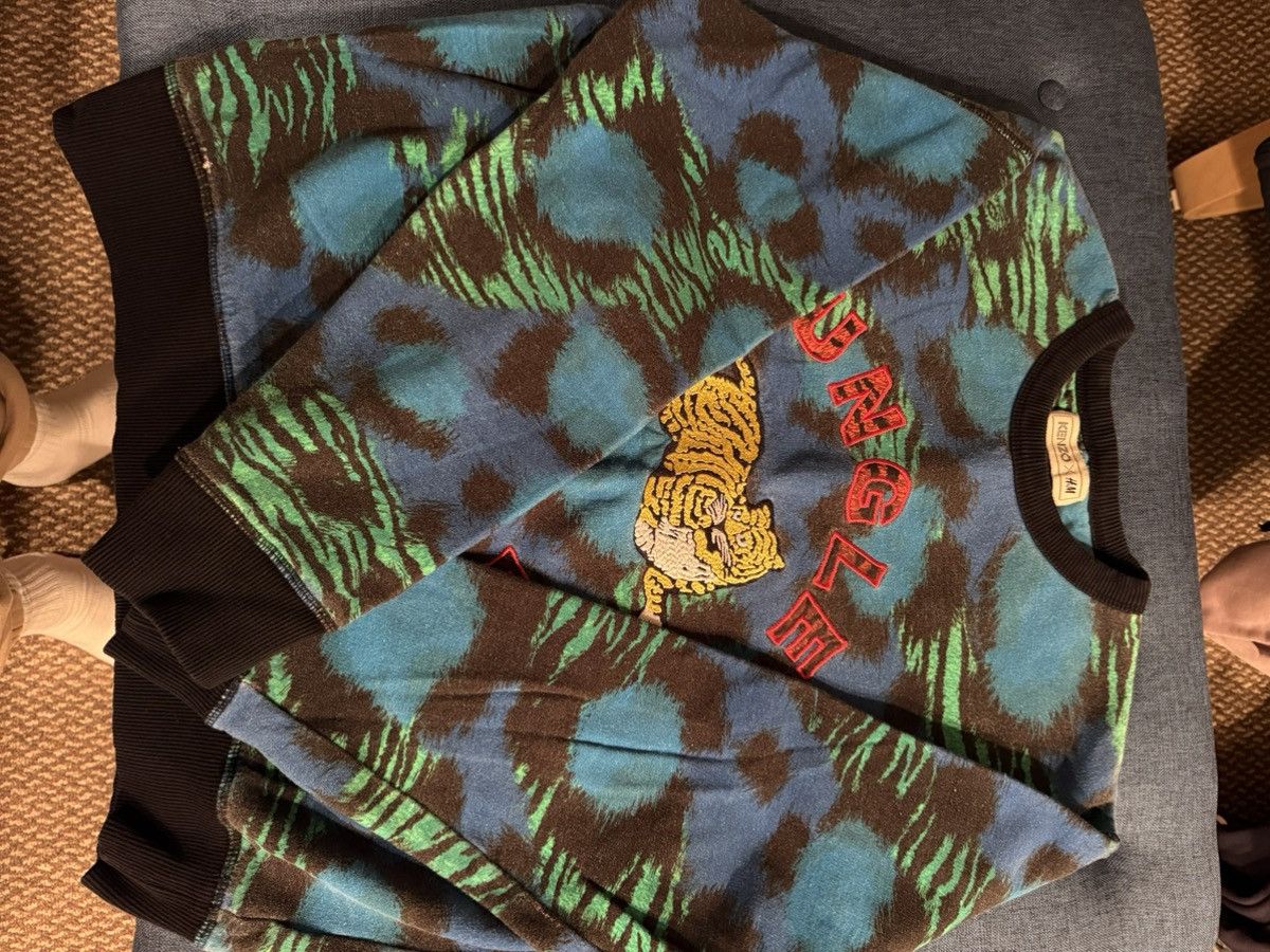 H&M × Kenzo Kenzo x H&M Jungle Paris Tiger Sweatshirt Size US L / EU 52-54 / 3 - 3 Thumbnail