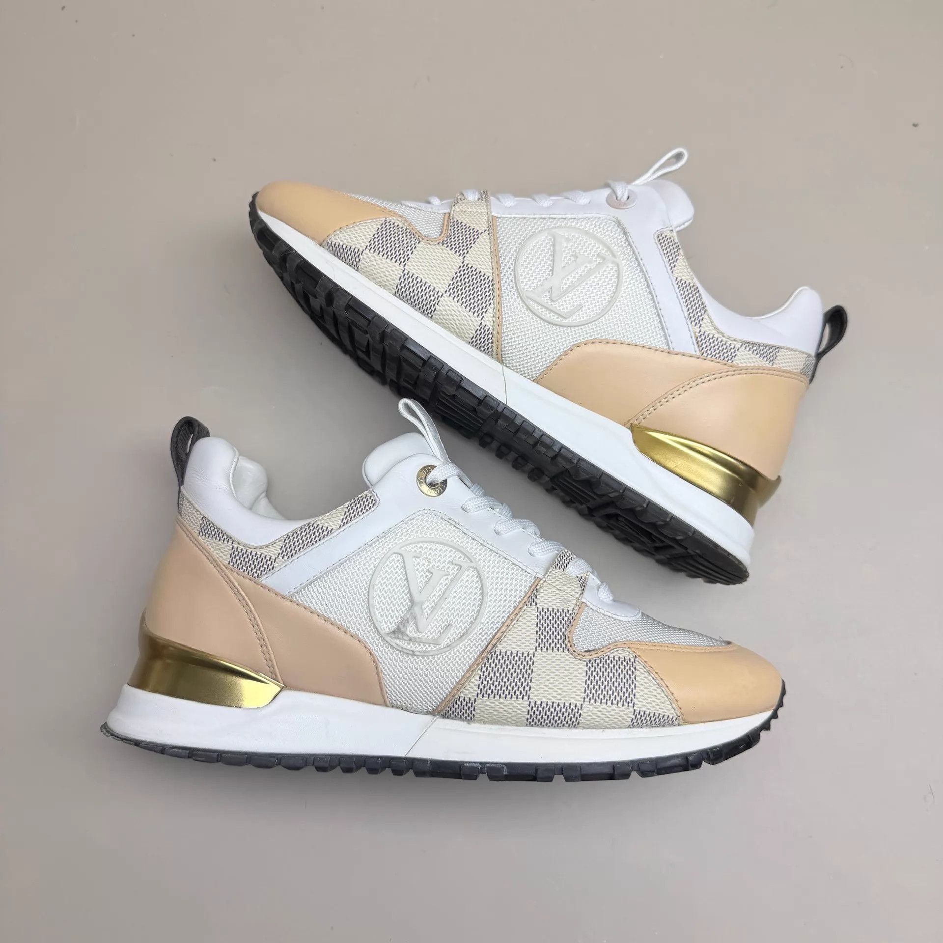 Louis Vuitton LV Runaway White Orange Monogram Sneaker 36 95 New Size US 5.5 / IT 35.5 - 4 Thumbnail